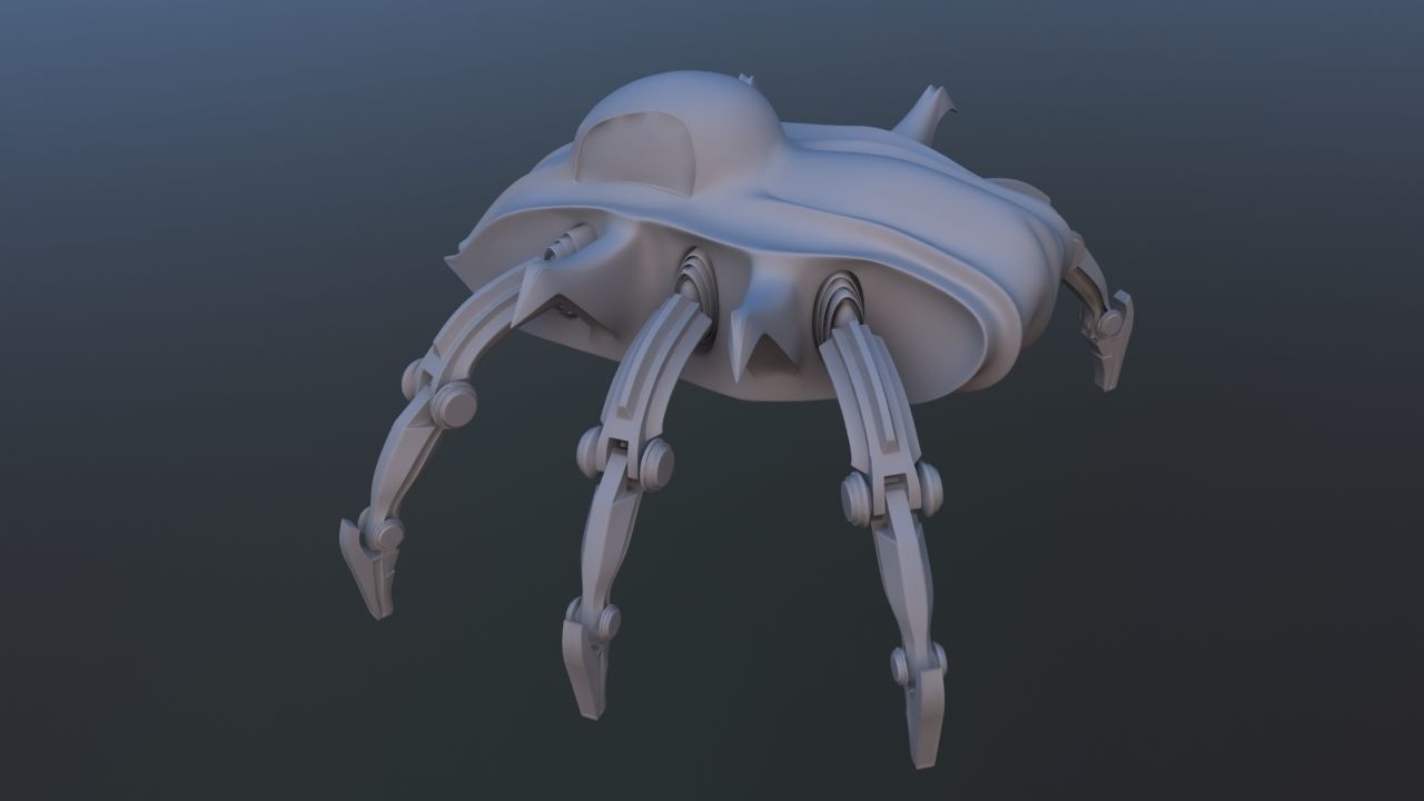Mars Rover Mechanical Spider 3D model_18