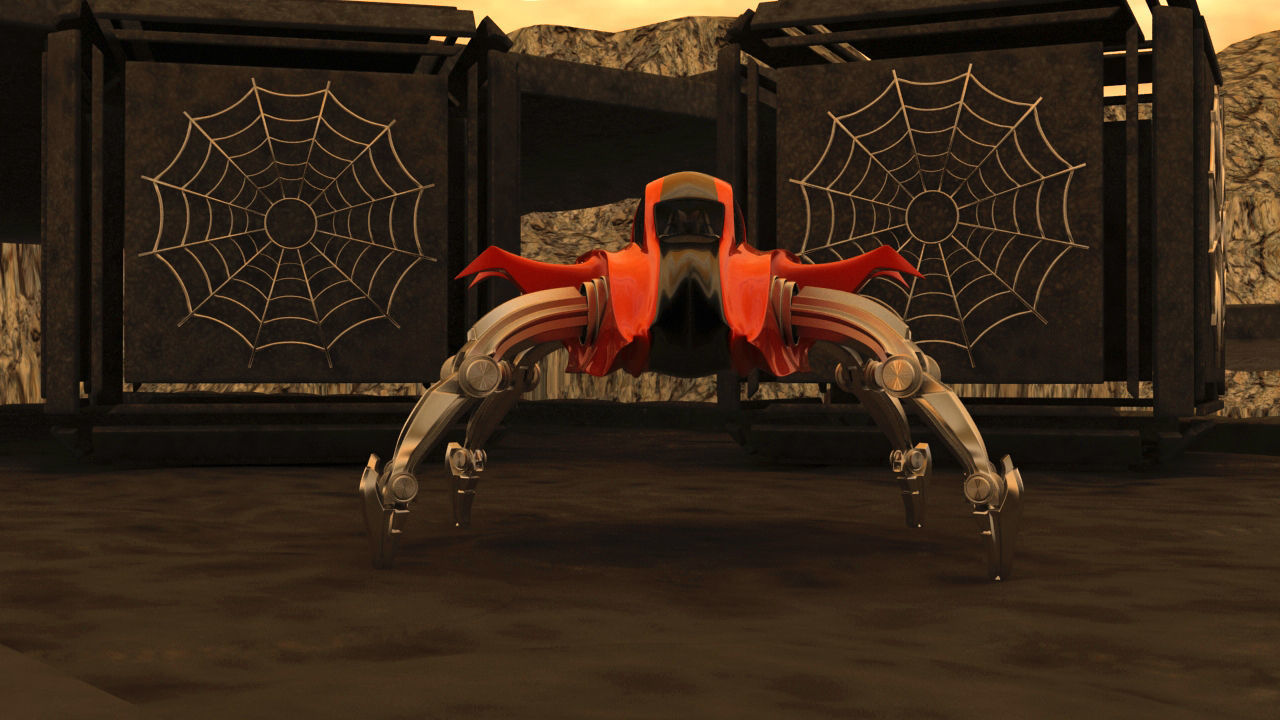 Mars Rover Mechanical Spider 3D model_3
