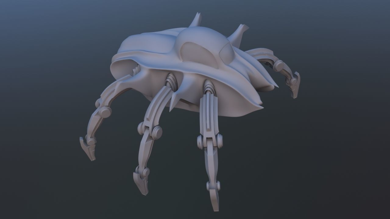 Mars Rover Mechanical Spider 3D model_22