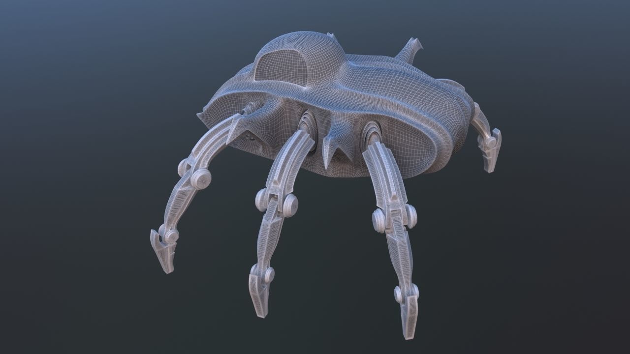 Mars Rover Mechanical Spider 3D model_31