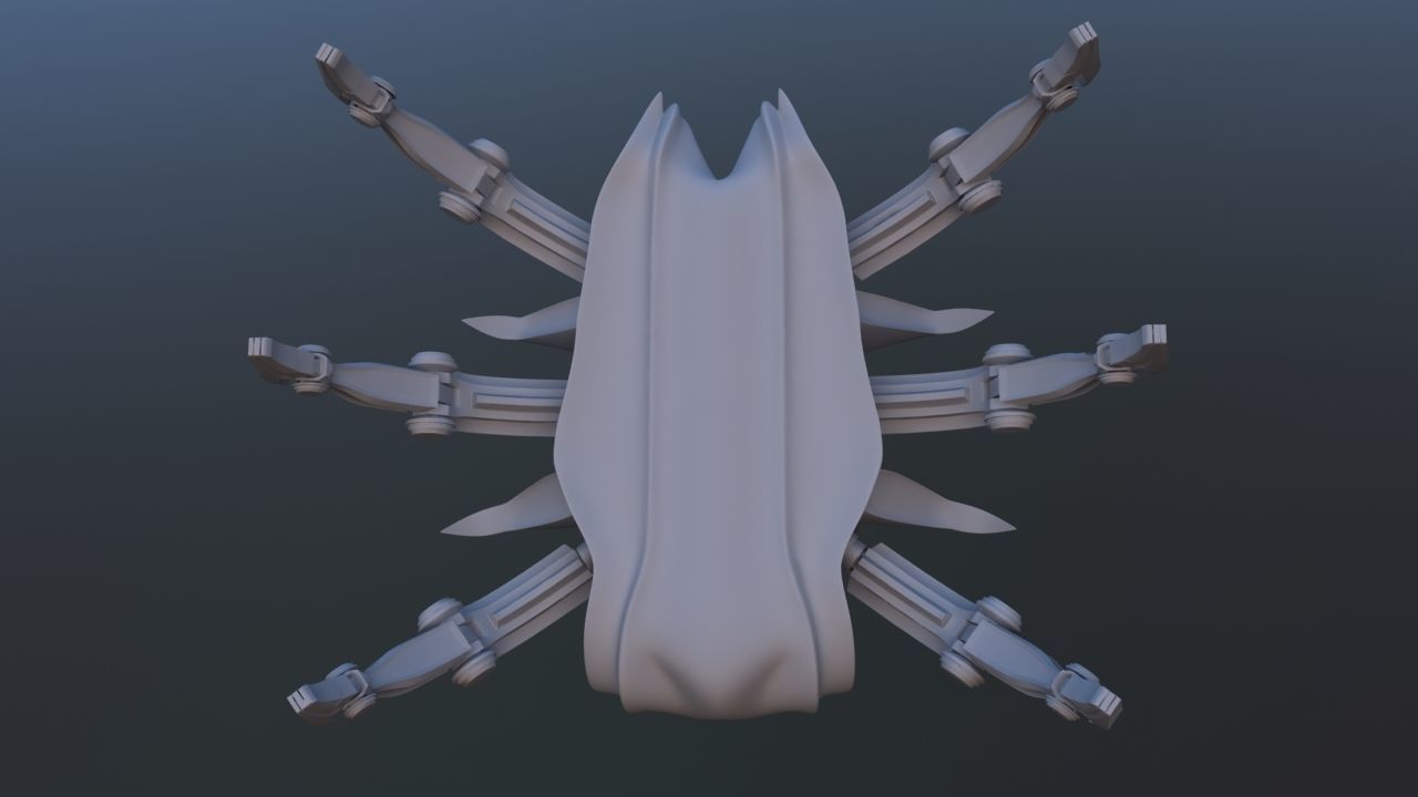 Mars Rover Mechanical Spider 3D model_25