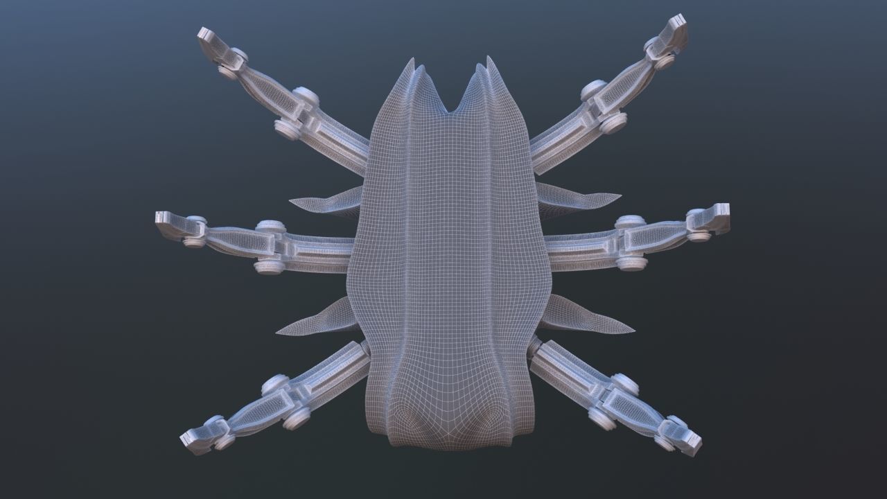 Mars Rover Mechanical Spider 3D model_38