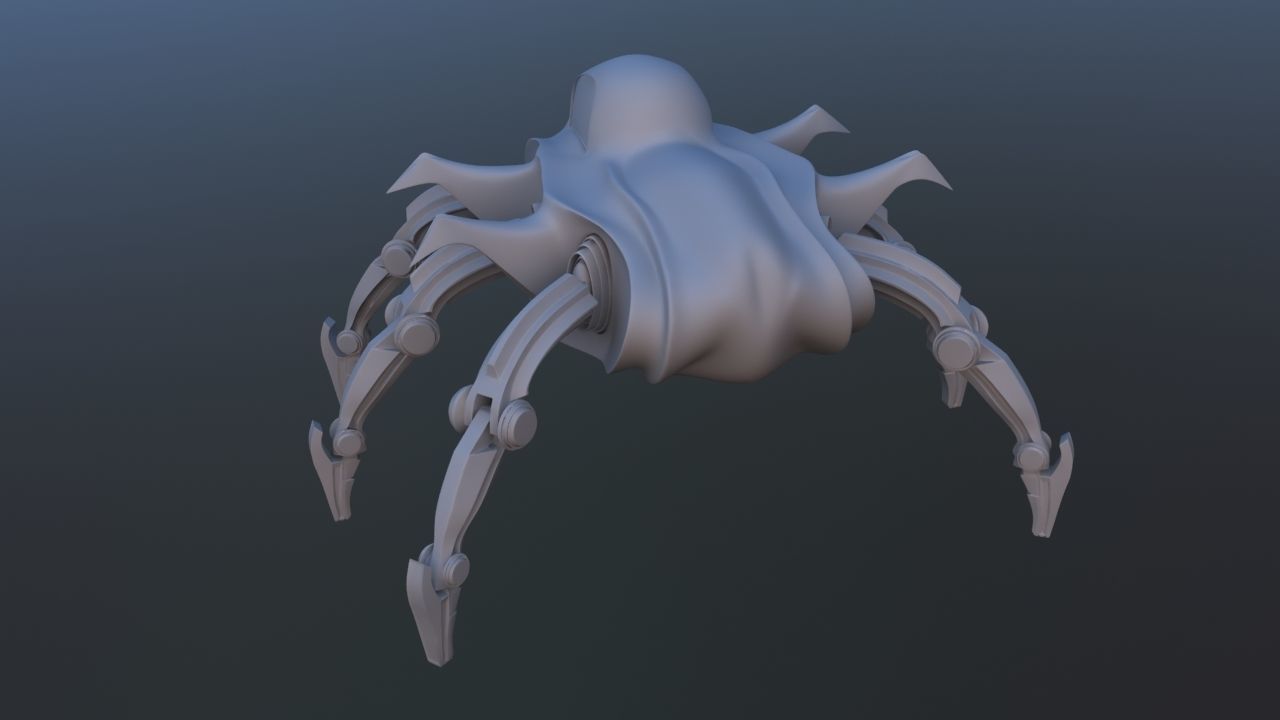 Mars Rover Mechanical Spider 3D model_19