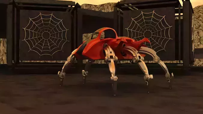 Mars Rover Mechanical Spider 3D model