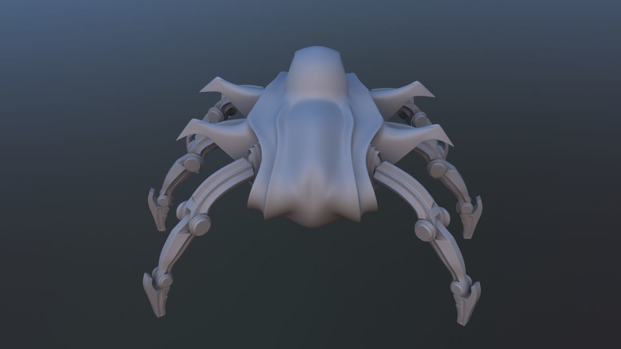 Mars Rover Mechanical Spider 3D model_20