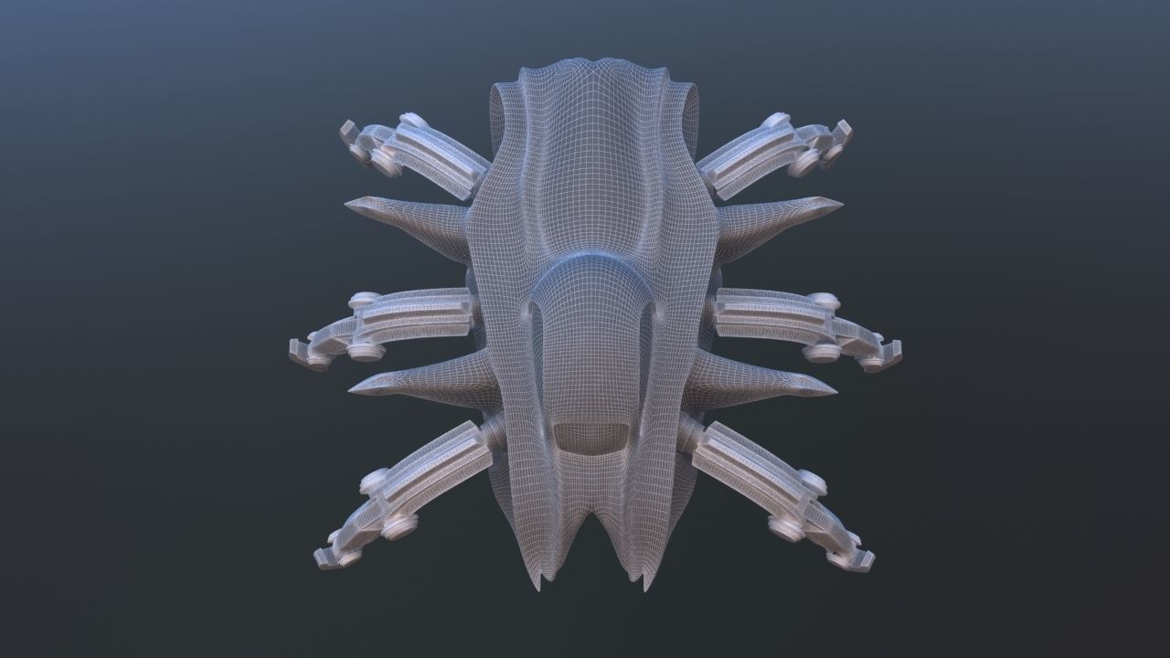 Mars Rover Mechanical Spider 3D model_37