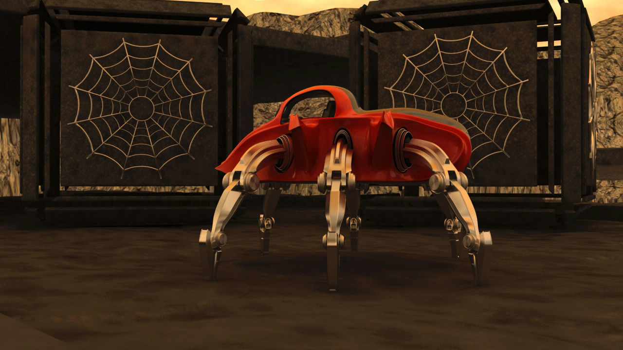 Mars Rover Mechanical Spider 3D model_1