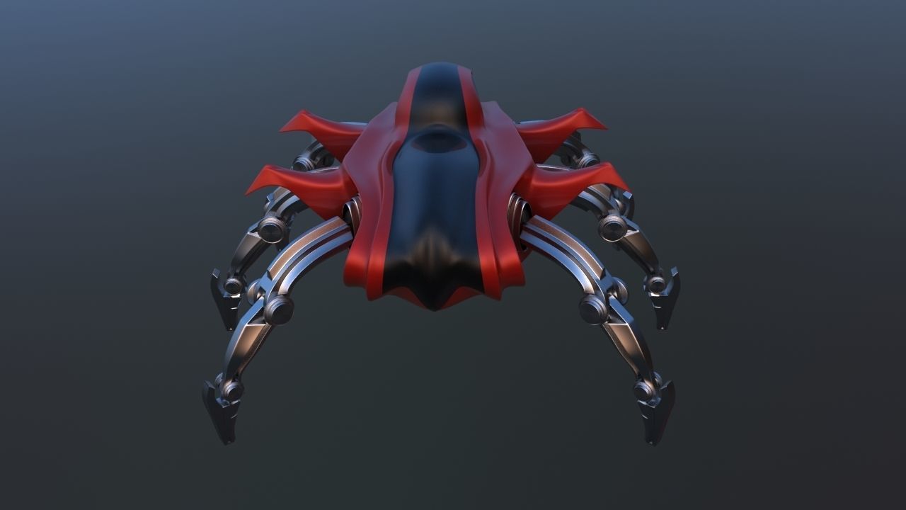 Mars Rover Mechanical Spider 3D model_8