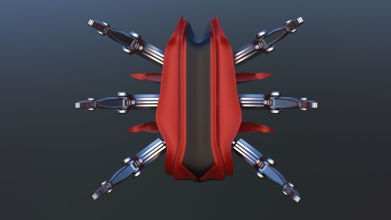 Mars Rover Mechanical Spider 3D model_14