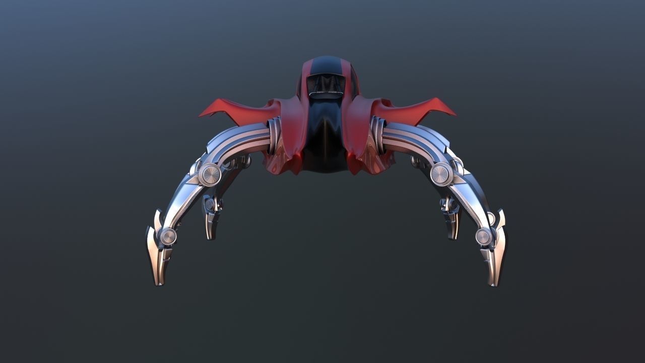 Mars Rover Mechanical Spider 3D model_12