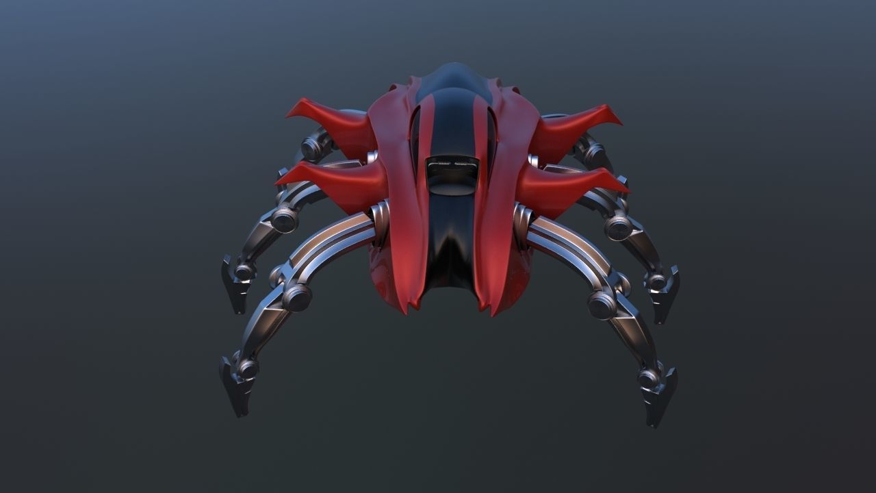 Mars Rover Mechanical Spider 3D model_11