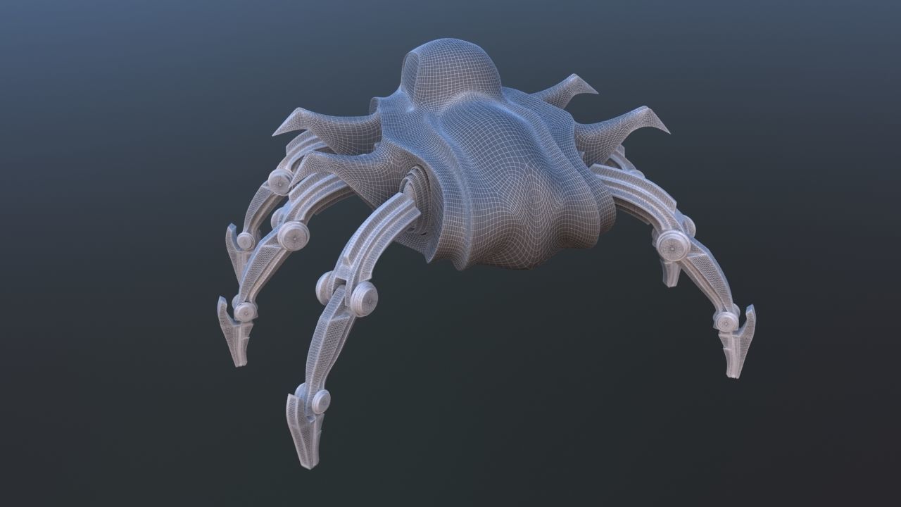 Mars Rover Mechanical Spider 3D model_32