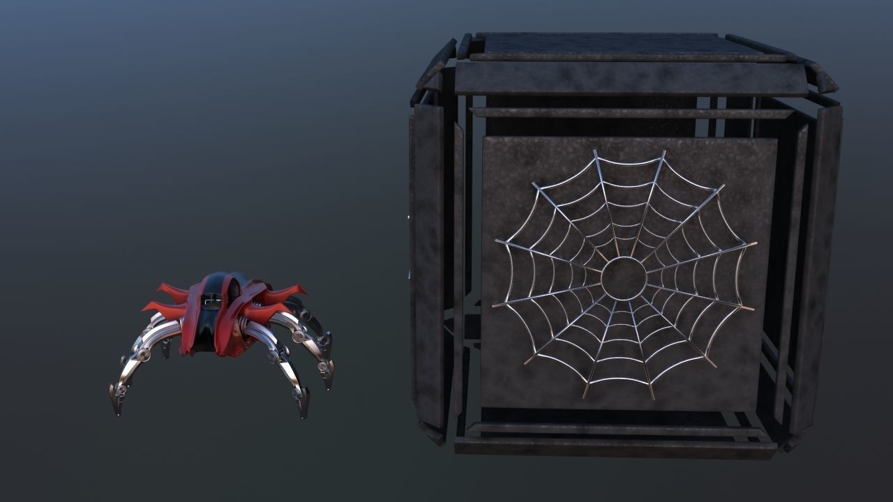 Mars Rover Mechanical Spider 3D model_15