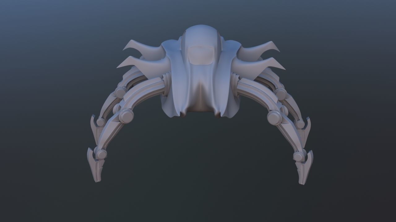 Mars Rover Mechanical Spider 3D model_23