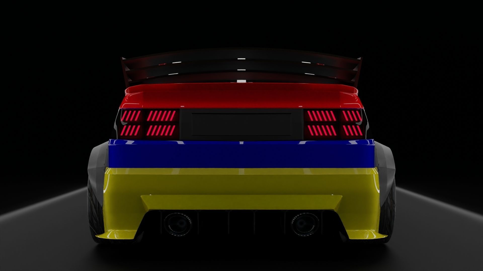 Volkswagen Corrado Rigged Low-poly 3D model_4