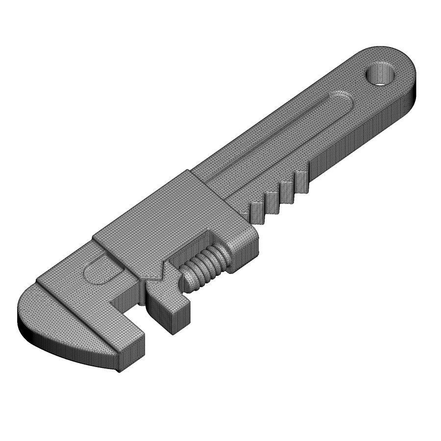 Rusty Wrench 3D model_5