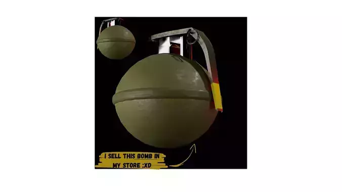 hand bomb game asset
