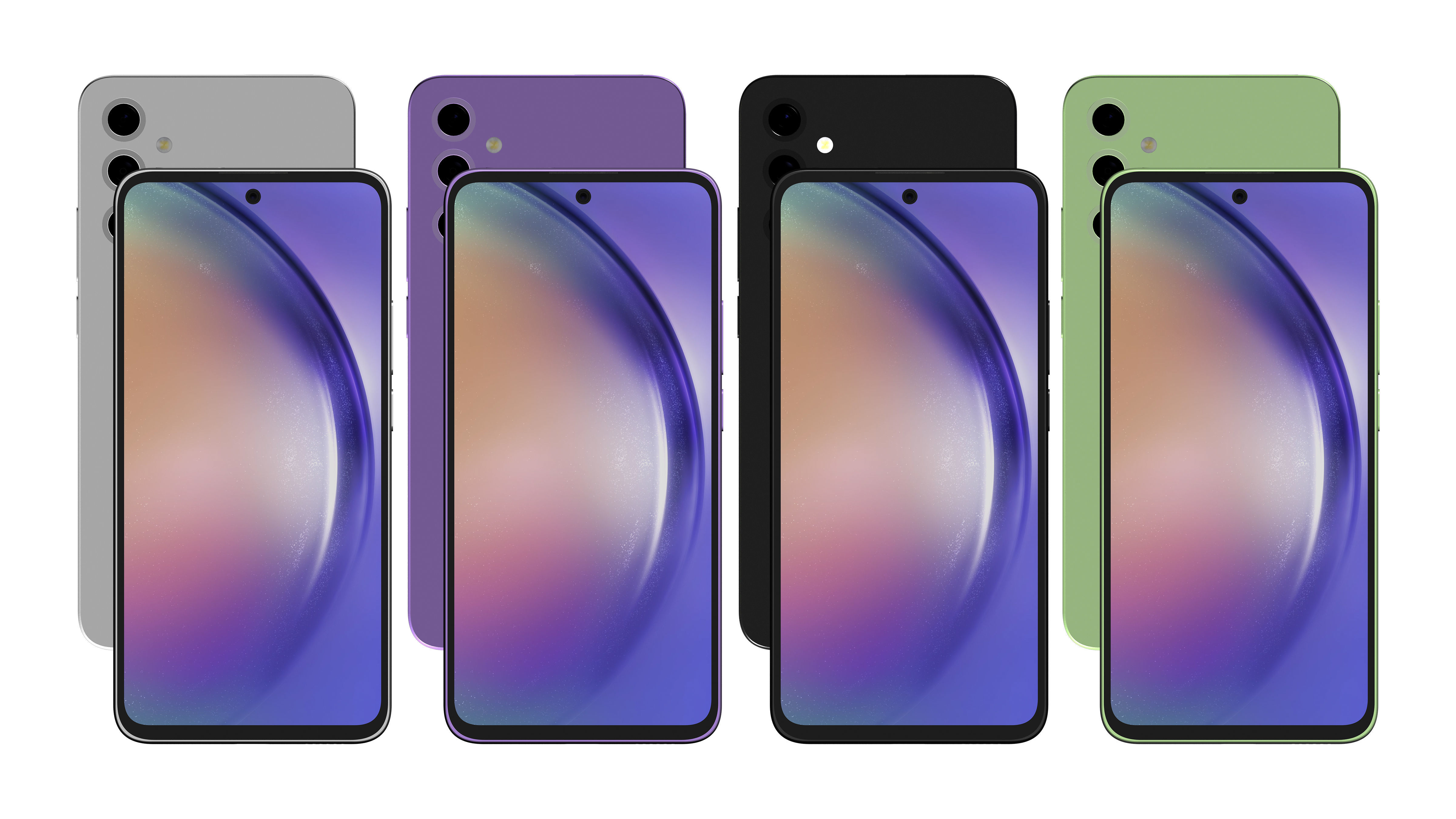 Samsung Galaxy A54 Low-poly 3D model_3