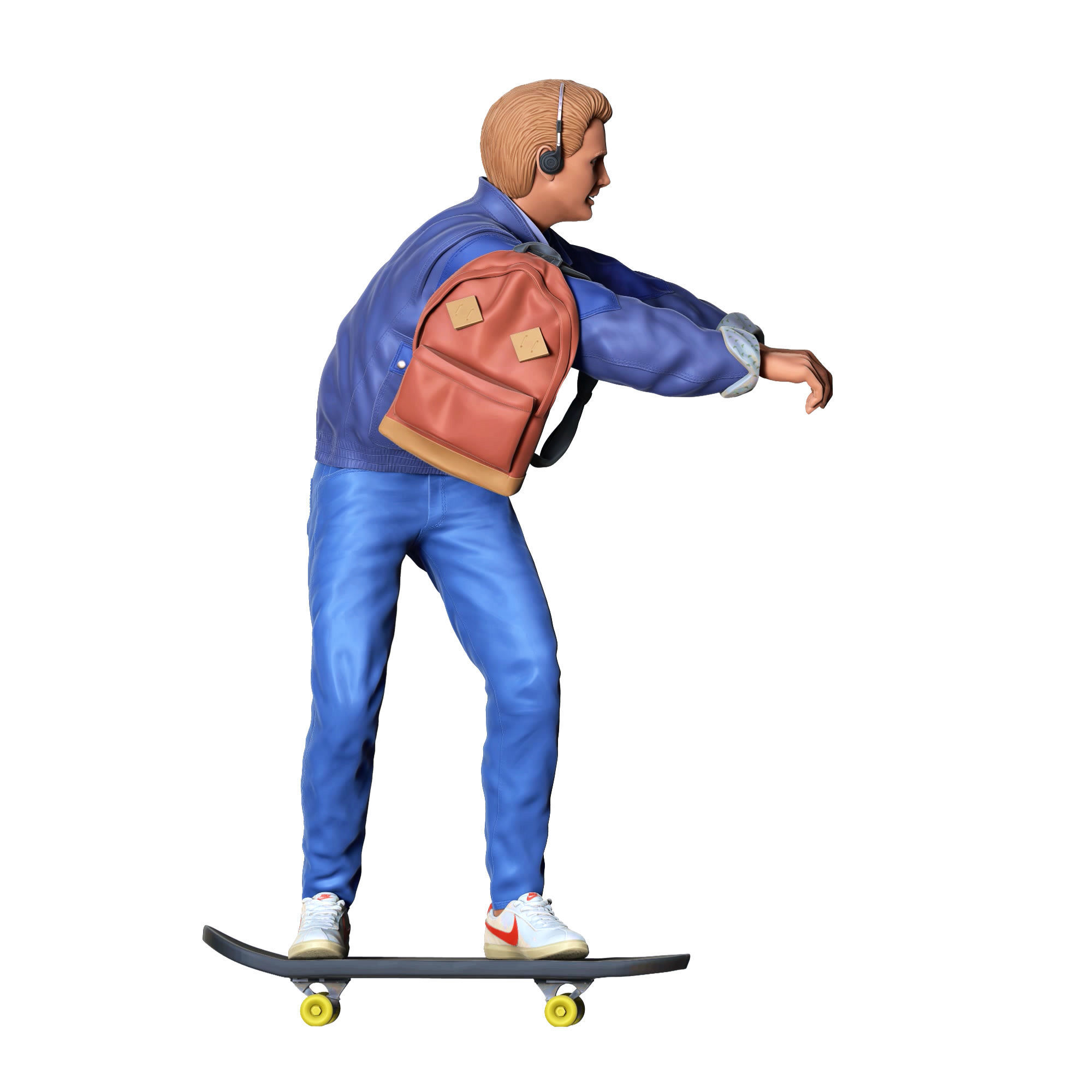 MARTY MCFLY BACK TO THE FUTURE SKATING 3D print model_6