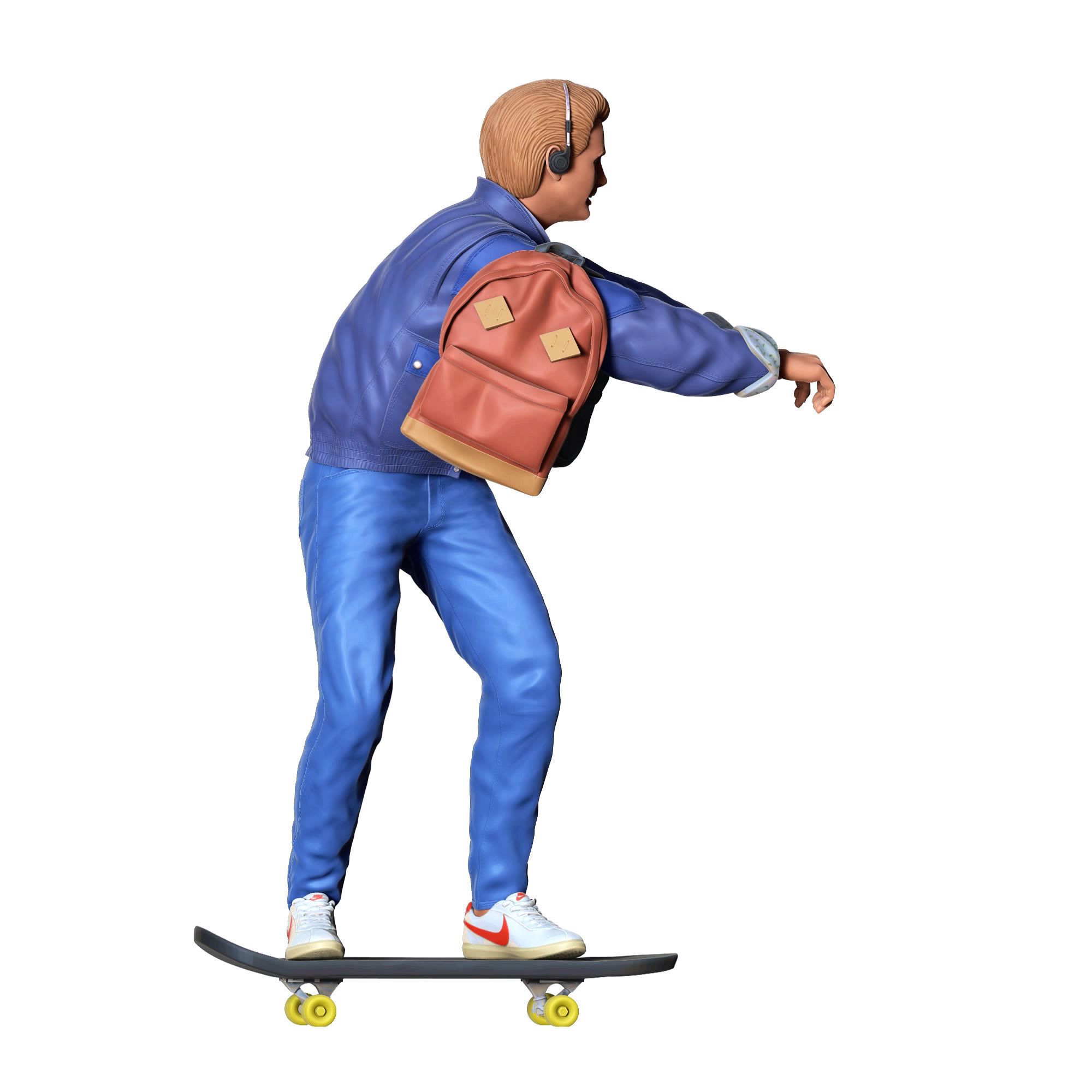 MARTY MCFLY BACK TO THE FUTURE SKATING 3D print model_7