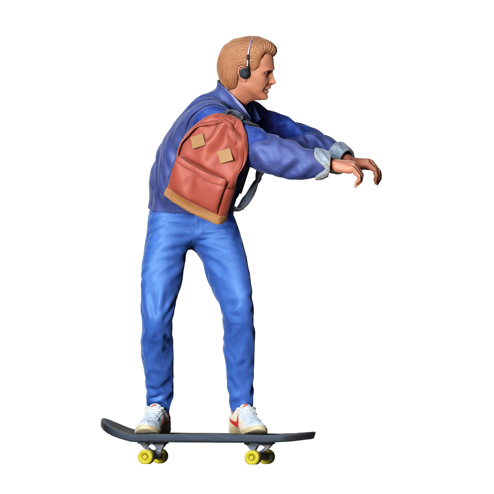 MARTY MCFLY BACK TO THE FUTURE SKATING 3D print model_5