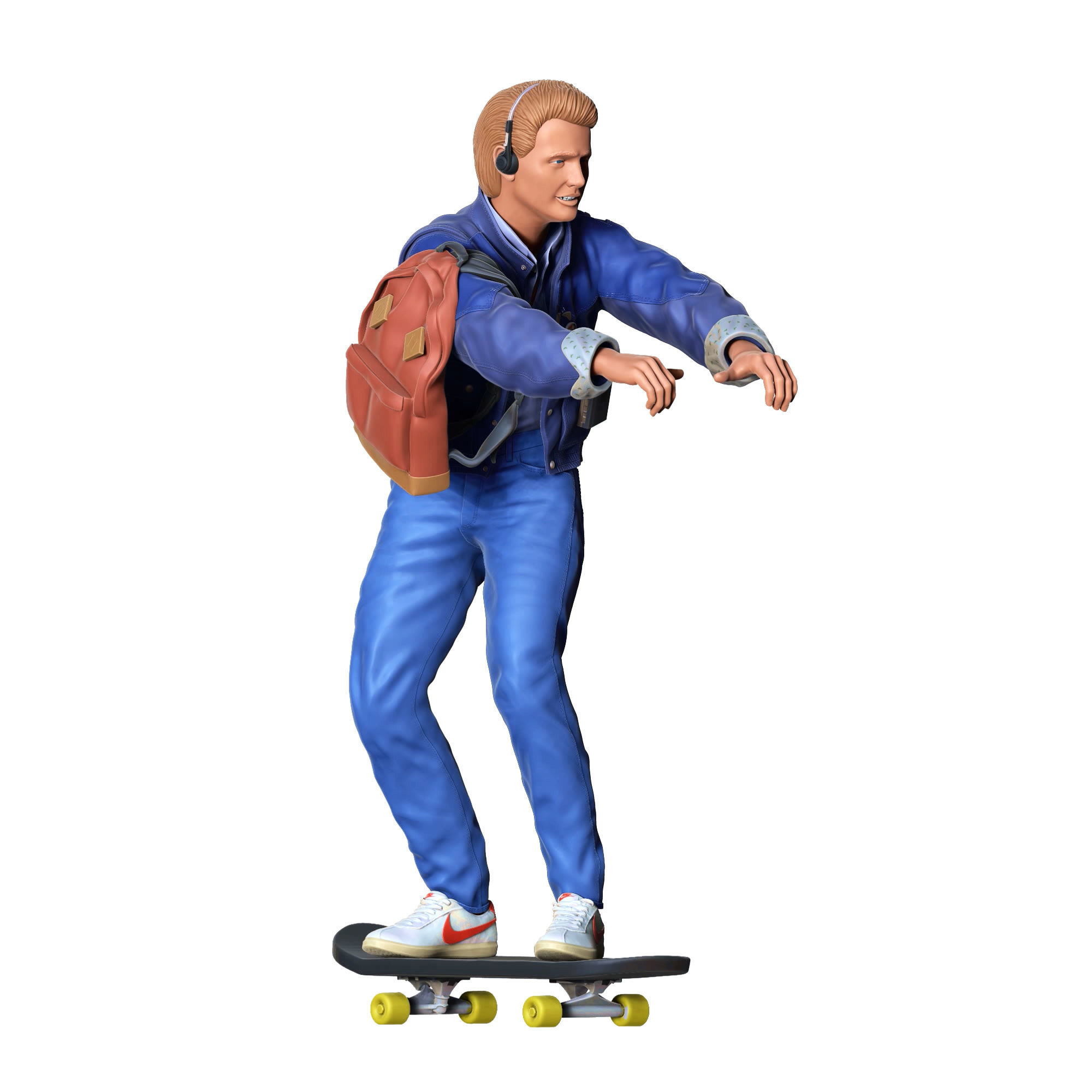 MARTY MCFLY BACK TO THE FUTURE SKATING 3D print model_2