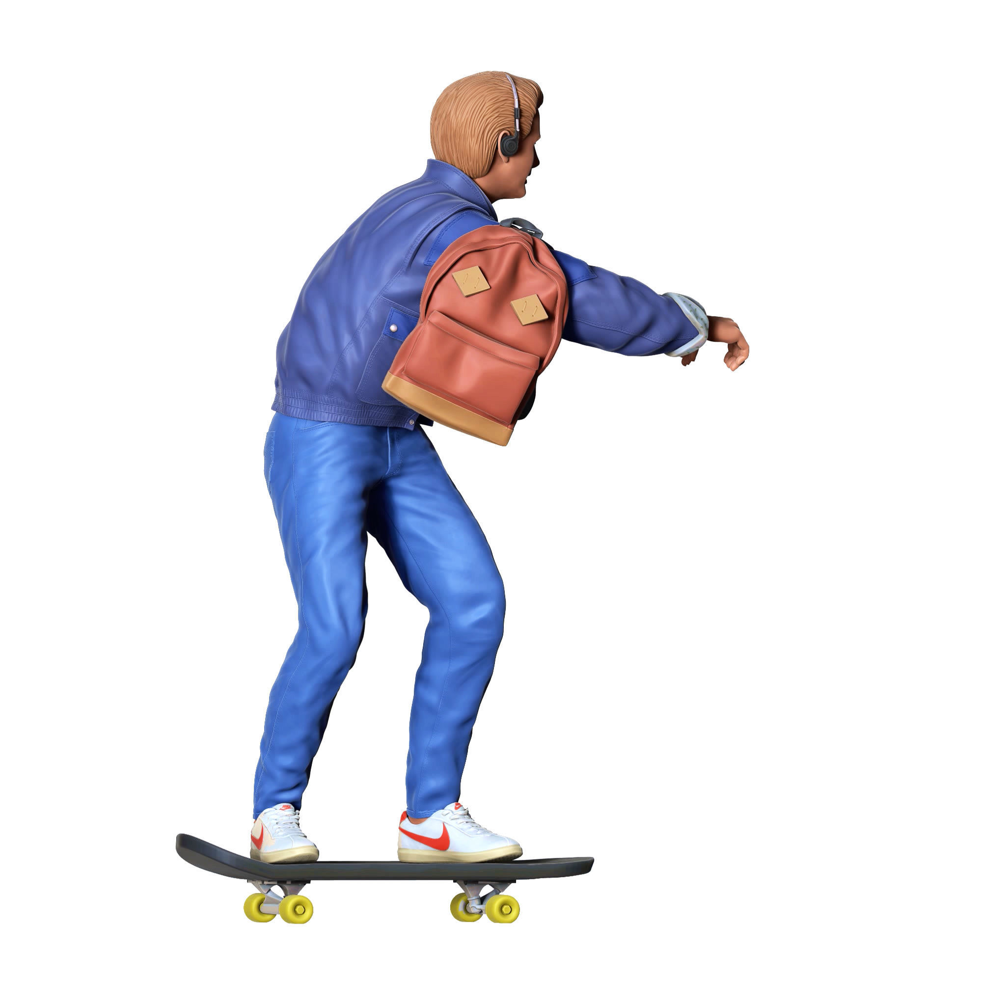 MARTY MCFLY BACK TO THE FUTURE SKATING 3D print model_8