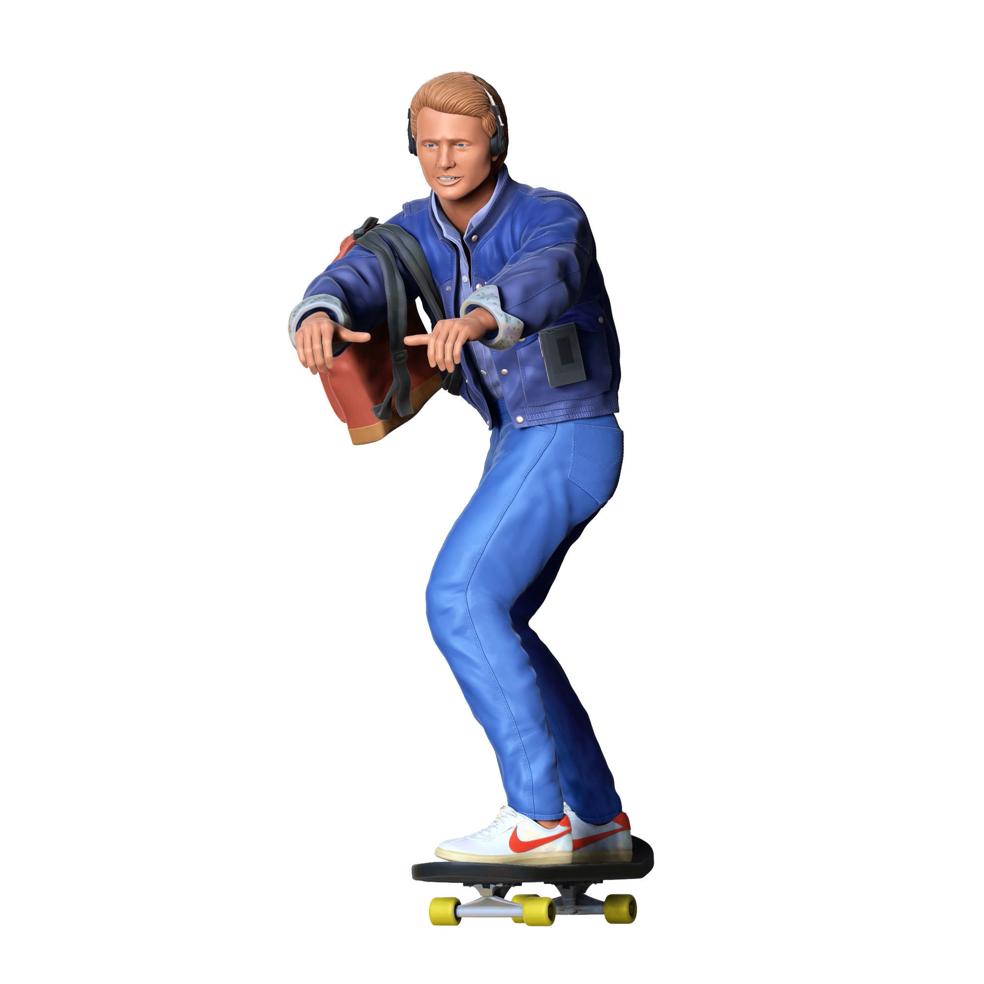 MARTY MCFLY BACK TO THE FUTURE SKATING 3D print model_27
