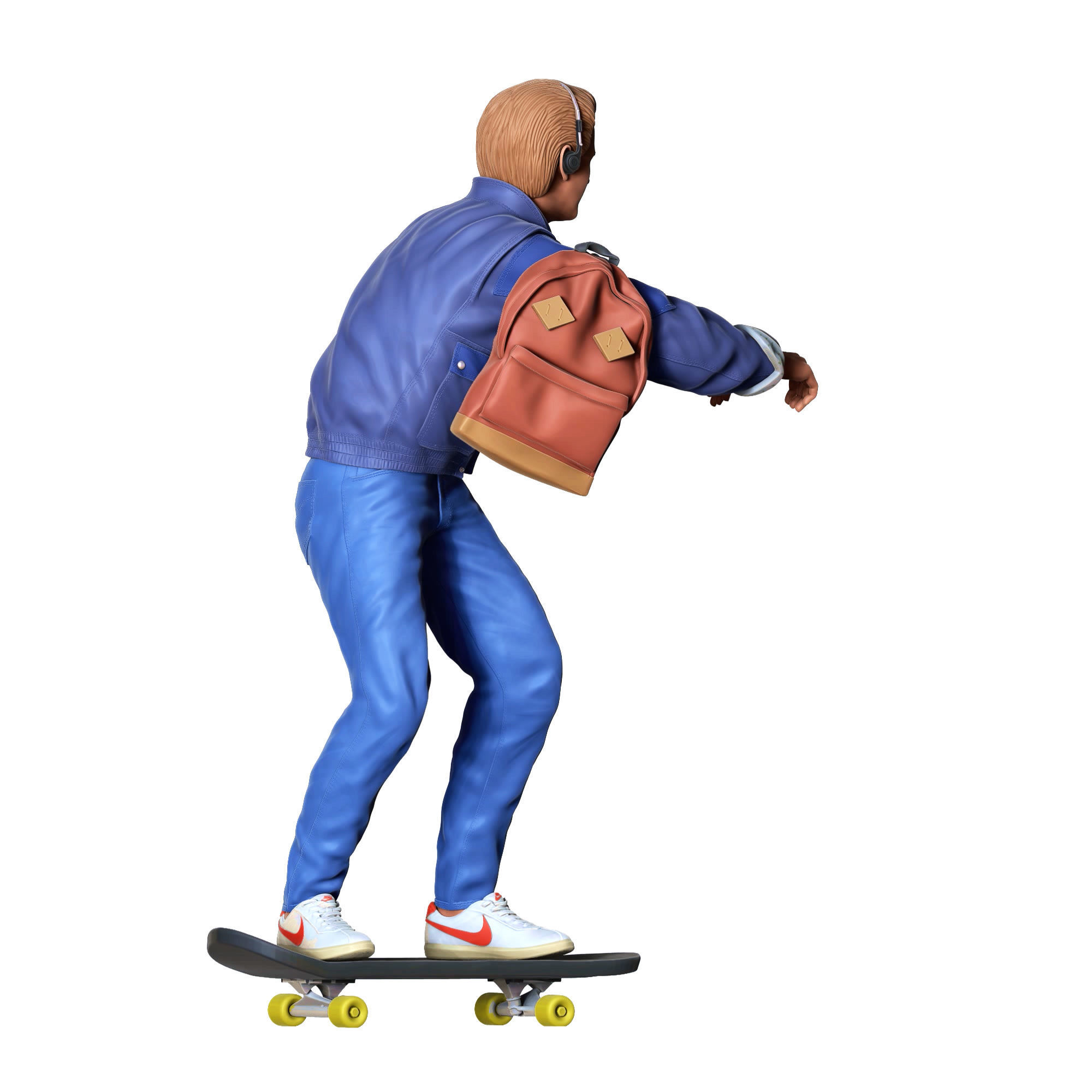 MARTY MCFLY BACK TO THE FUTURE SKATING 3D print model_9