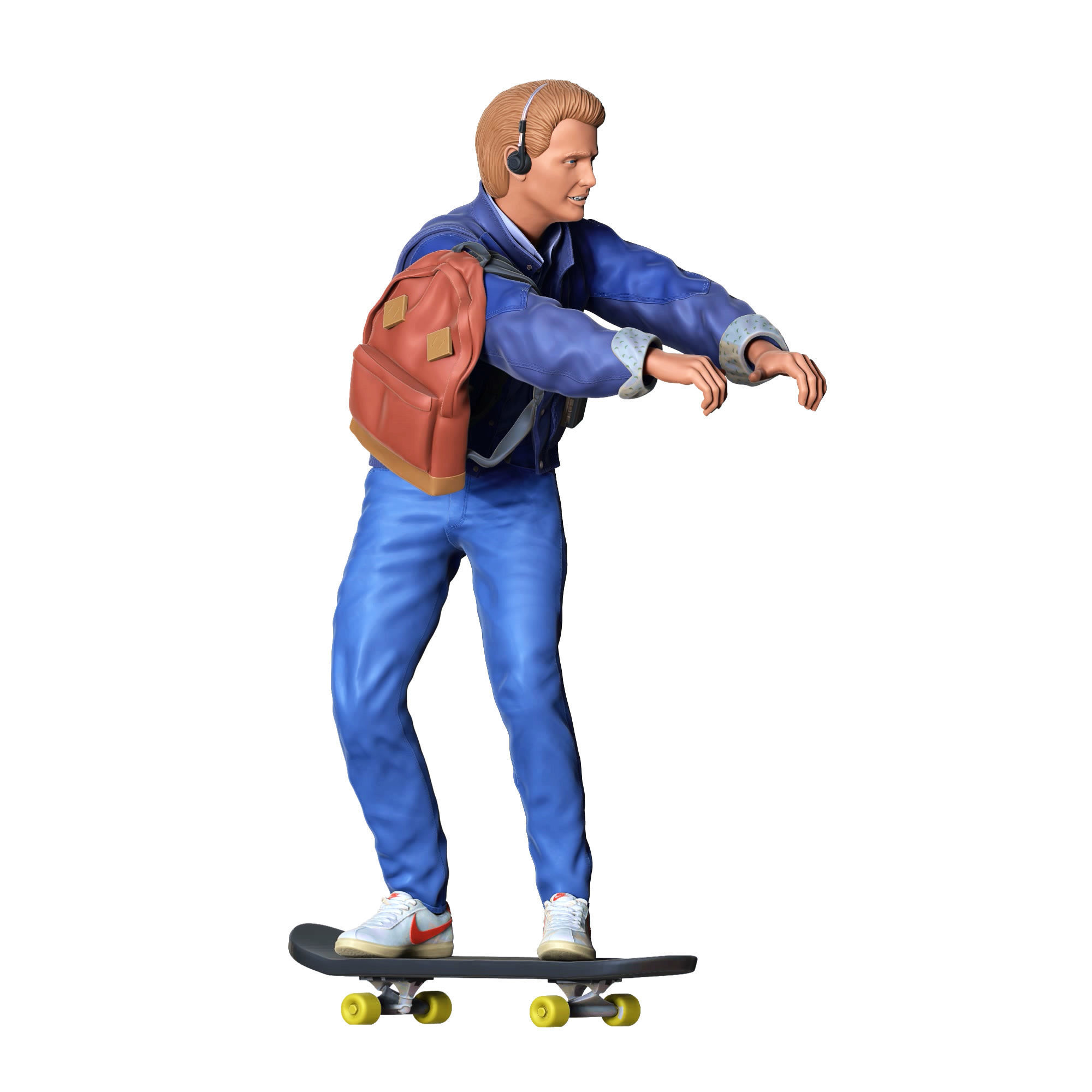 MARTY MCFLY BACK TO THE FUTURE SKATING 3D print model_3