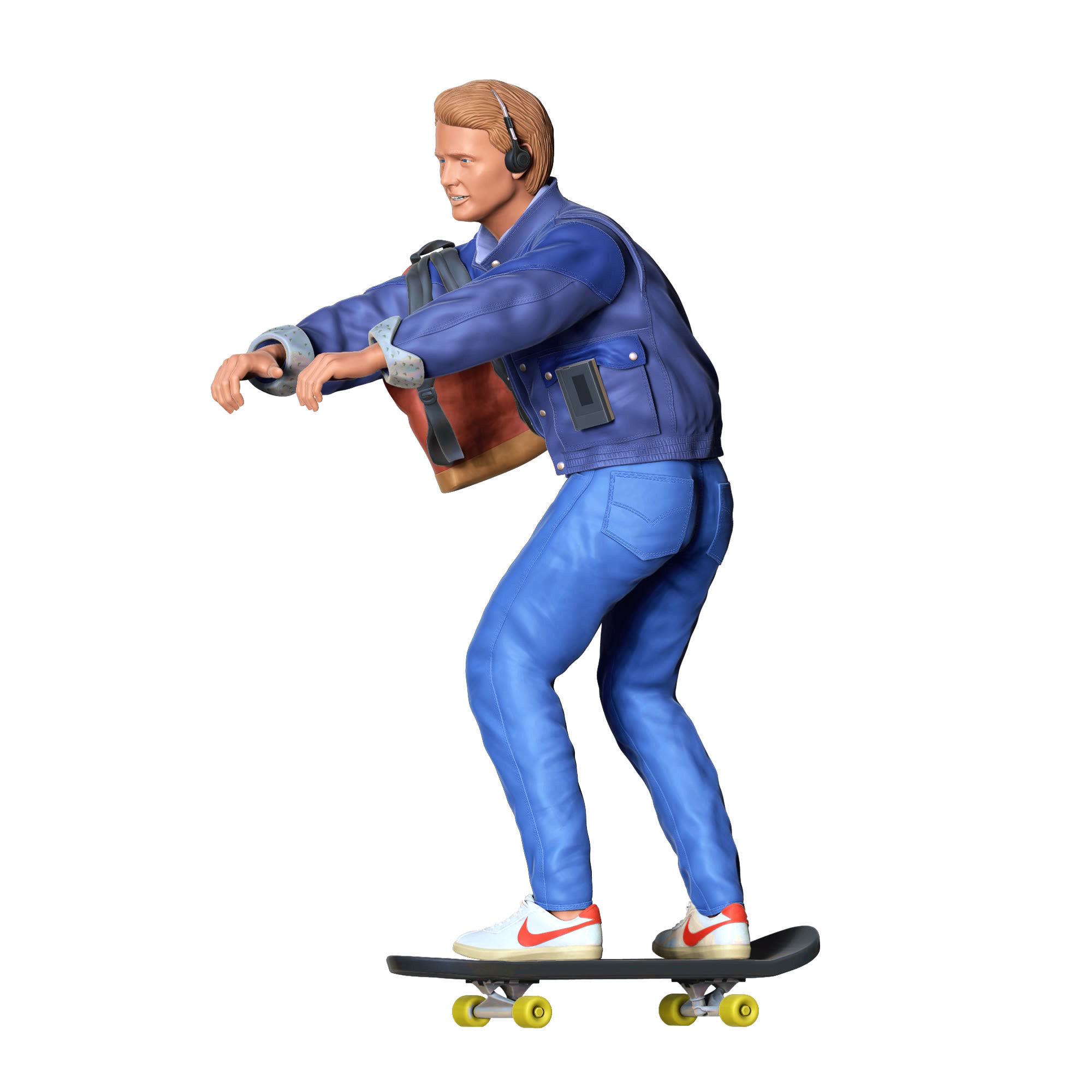 MARTY MCFLY BACK TO THE FUTURE SKATING 3D print model_24