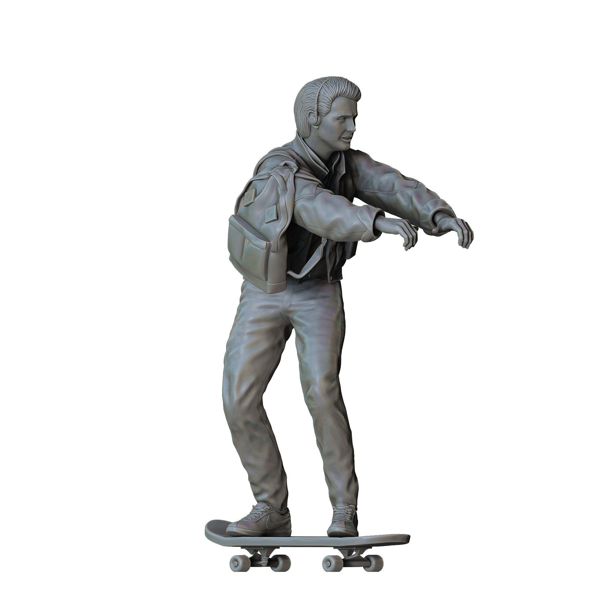MARTY MCFLY BACK TO THE FUTURE SKATING 3D print model_30
