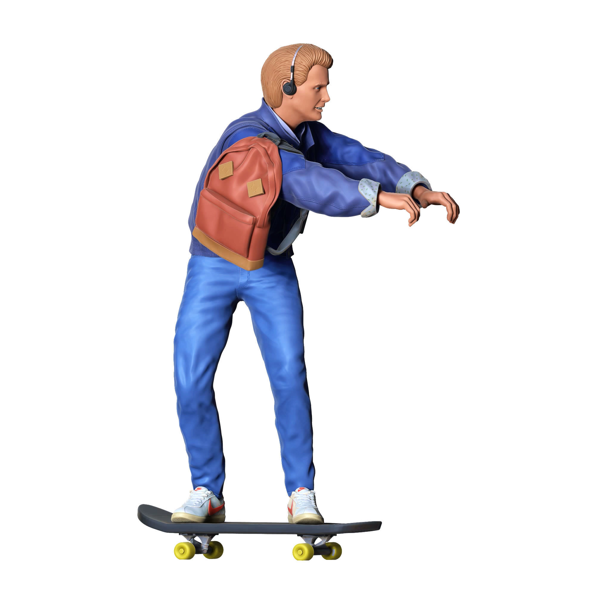 MARTY MCFLY BACK TO THE FUTURE SKATING 3D print model_4
