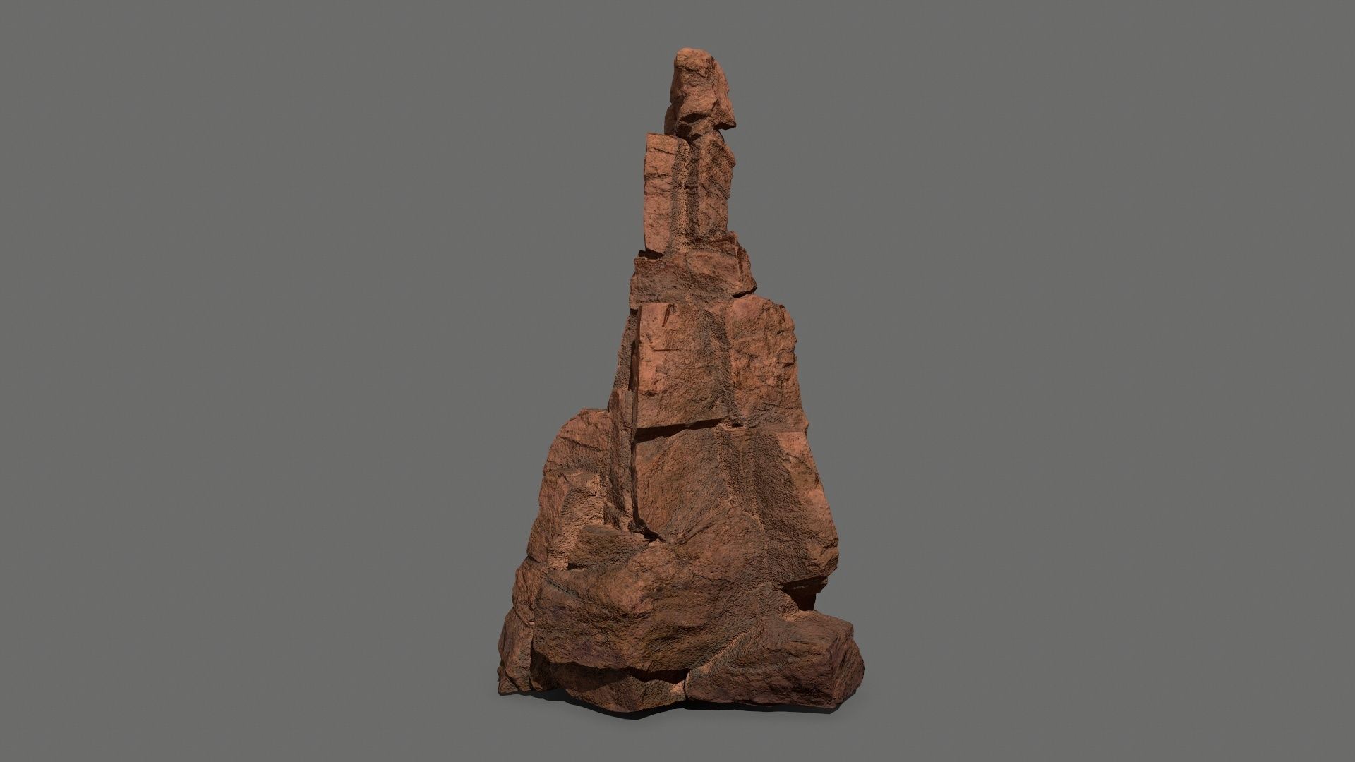desert rocks Low-poly 3D model_17