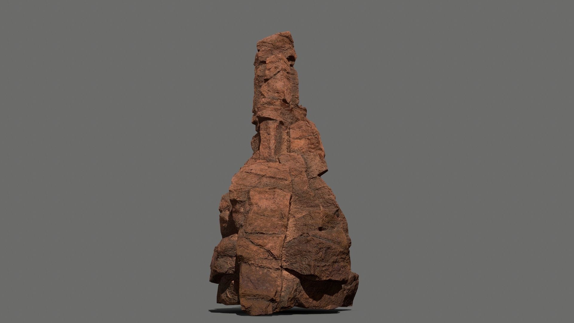 desert rocks Low-poly 3D model_10