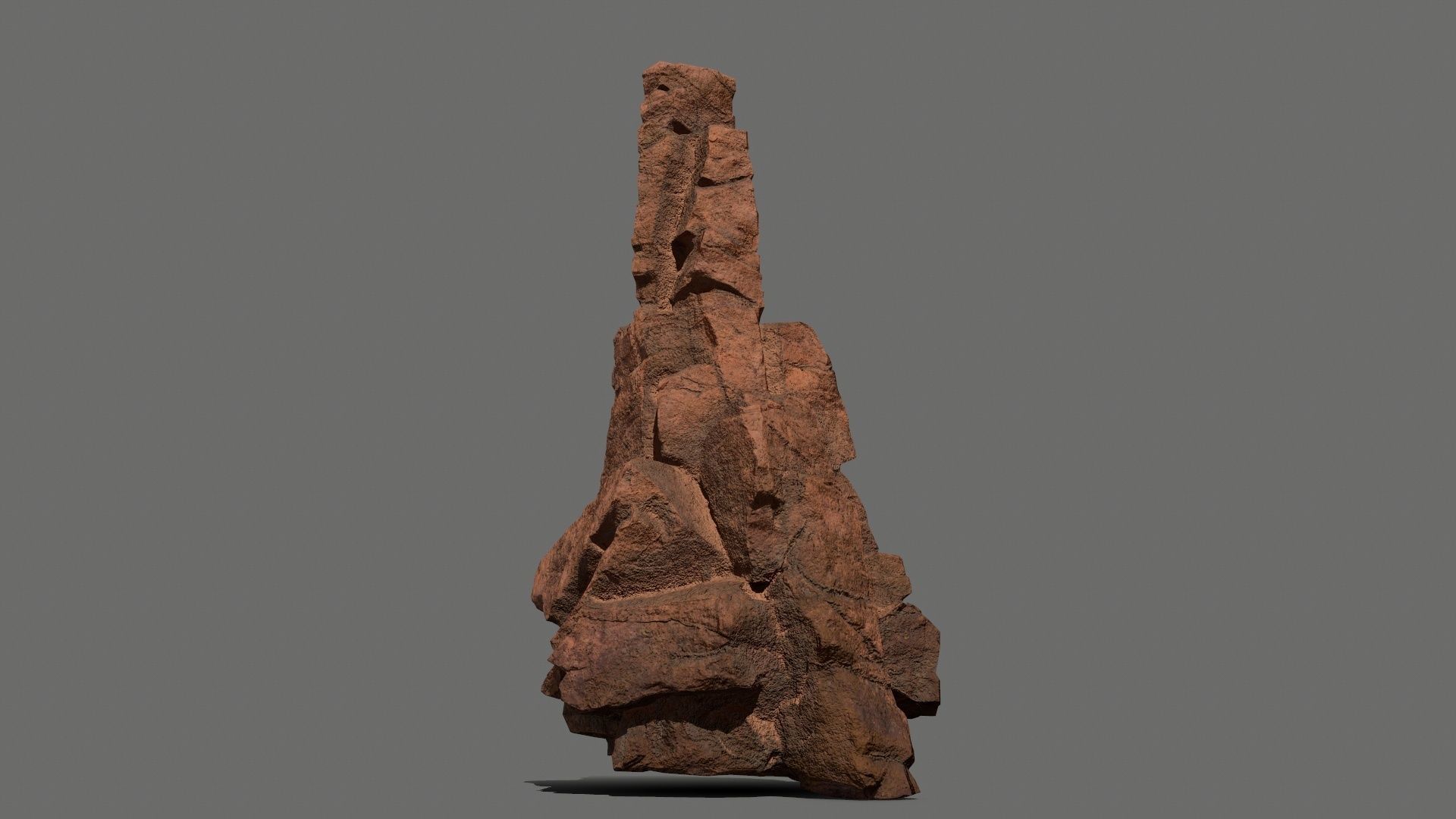 desert rocks Low-poly 3D model_9