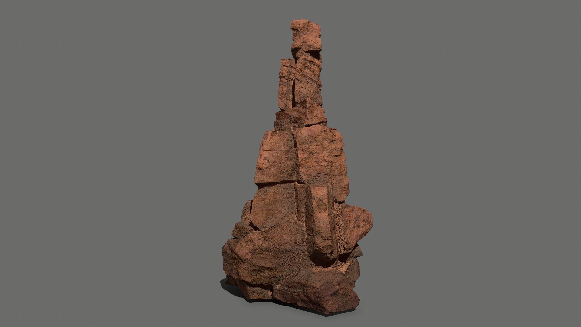 desert rocks Low-poly 3D model_12