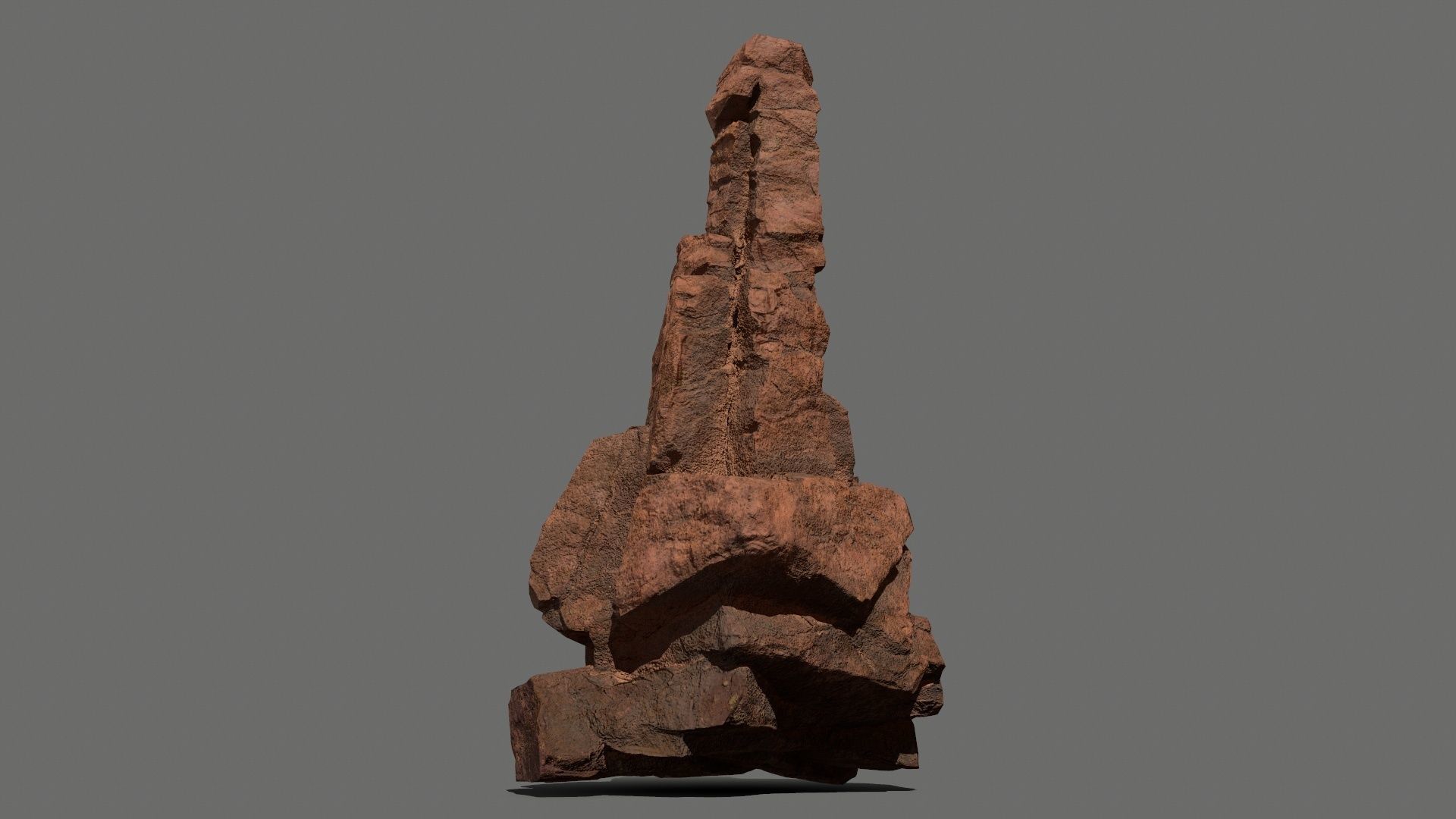 desert rocks Low-poly 3D model_7