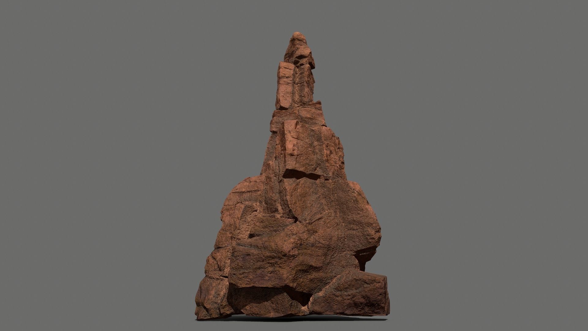 desert rocks Low-poly 3D model_4