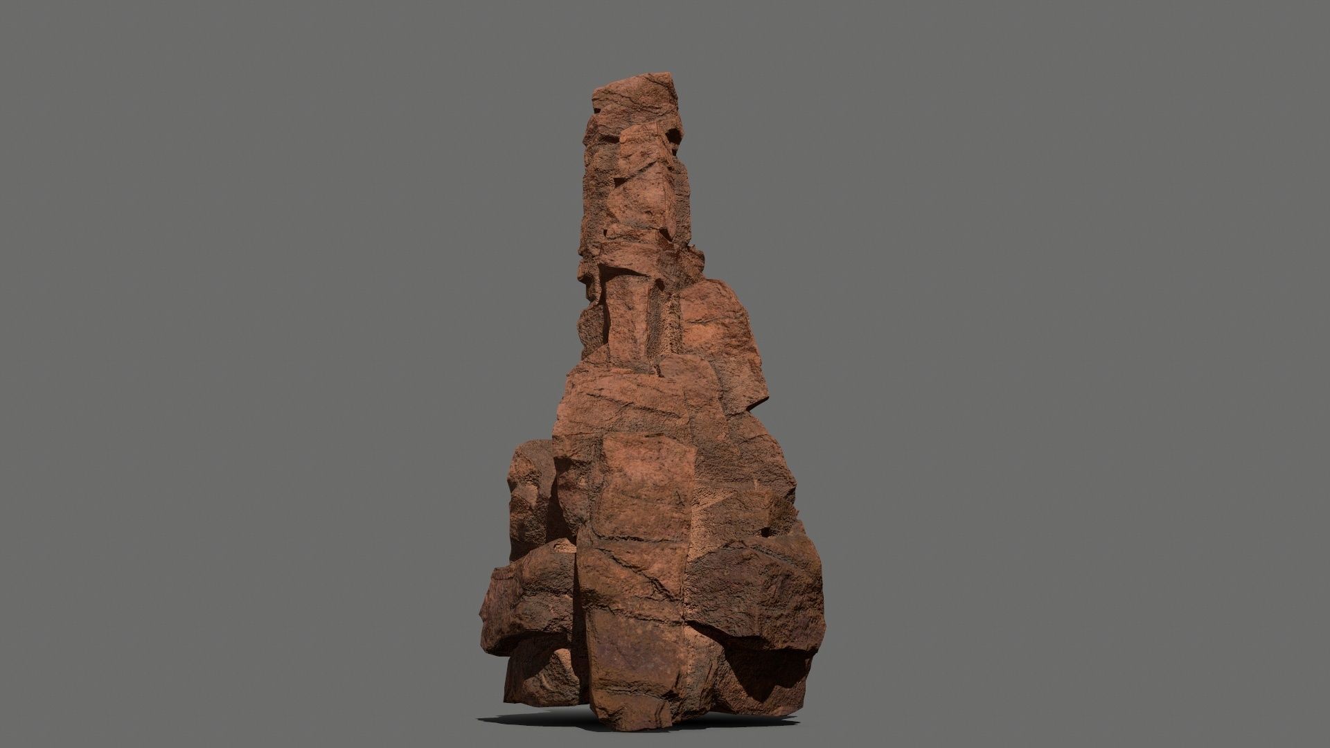 desert rocks Low-poly 3D model_3