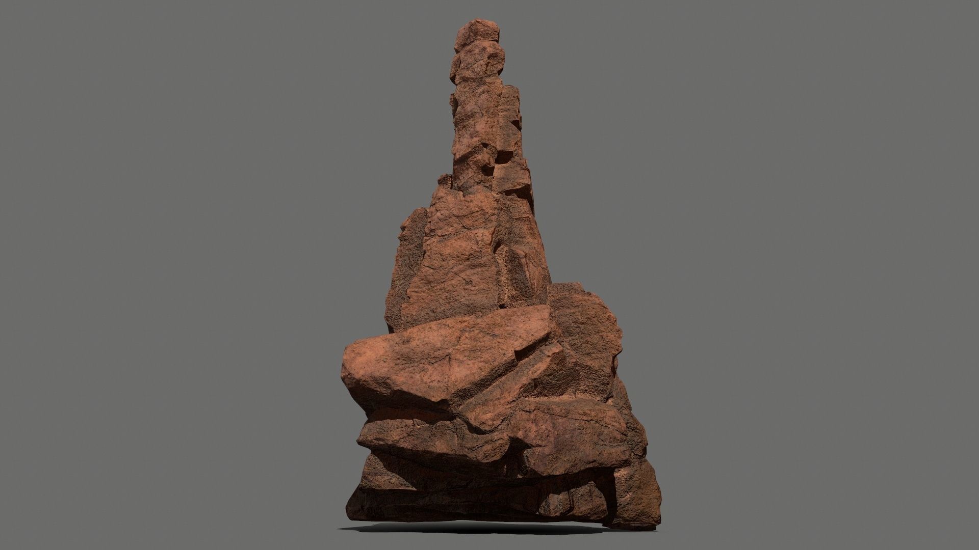 desert rocks Low-poly 3D model_8