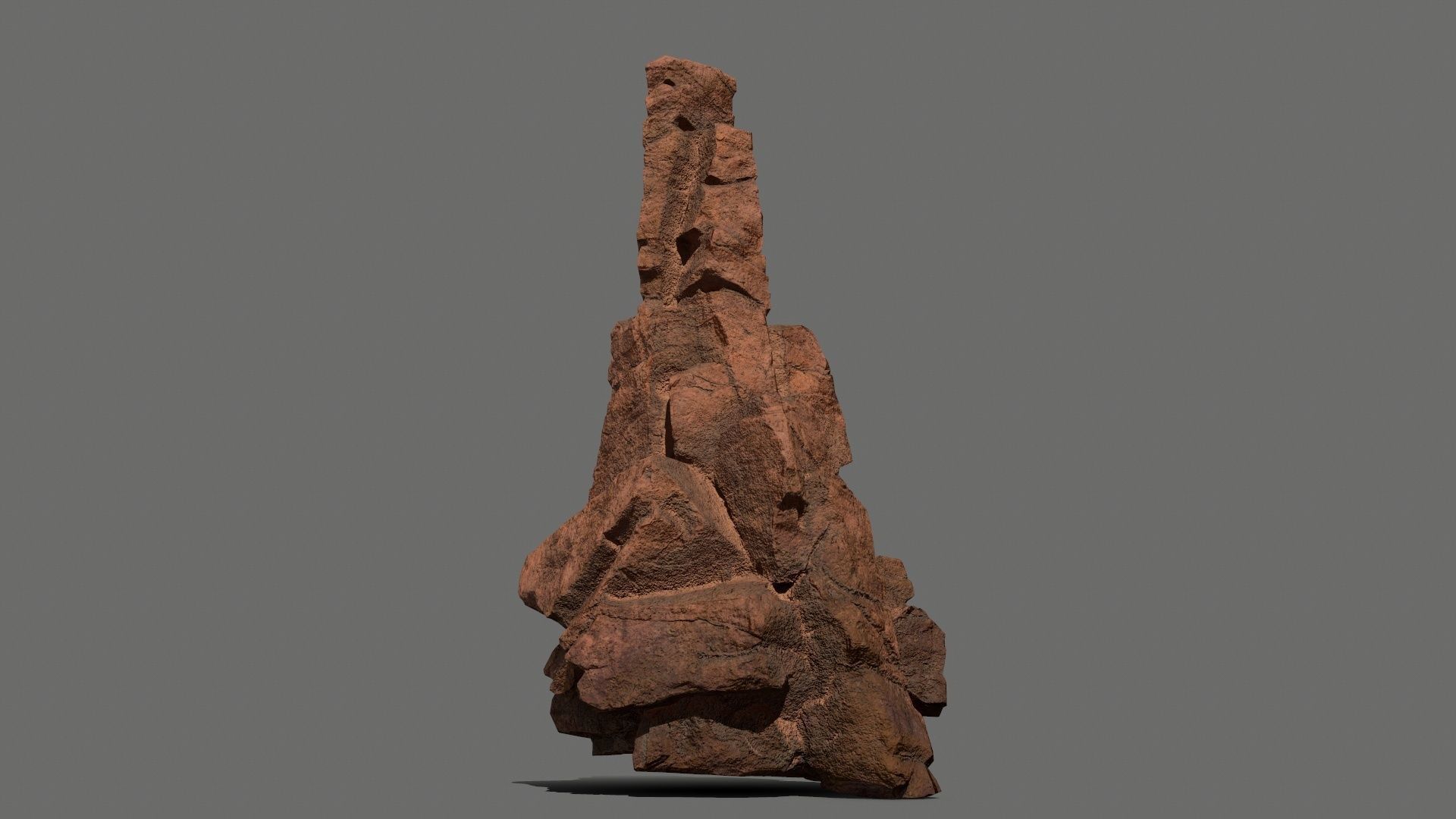desert rocks Low-poly 3D model_2
