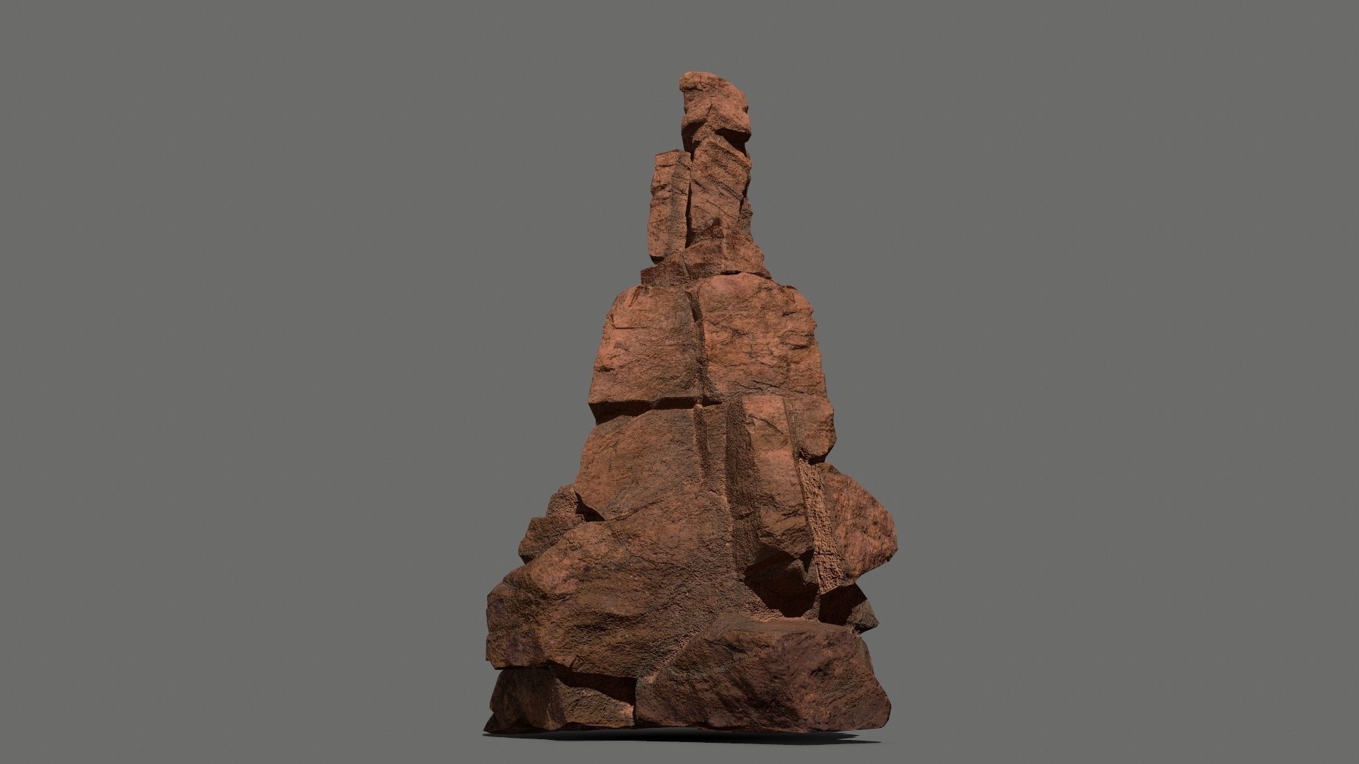 desert rocks Low-poly 3D model_5