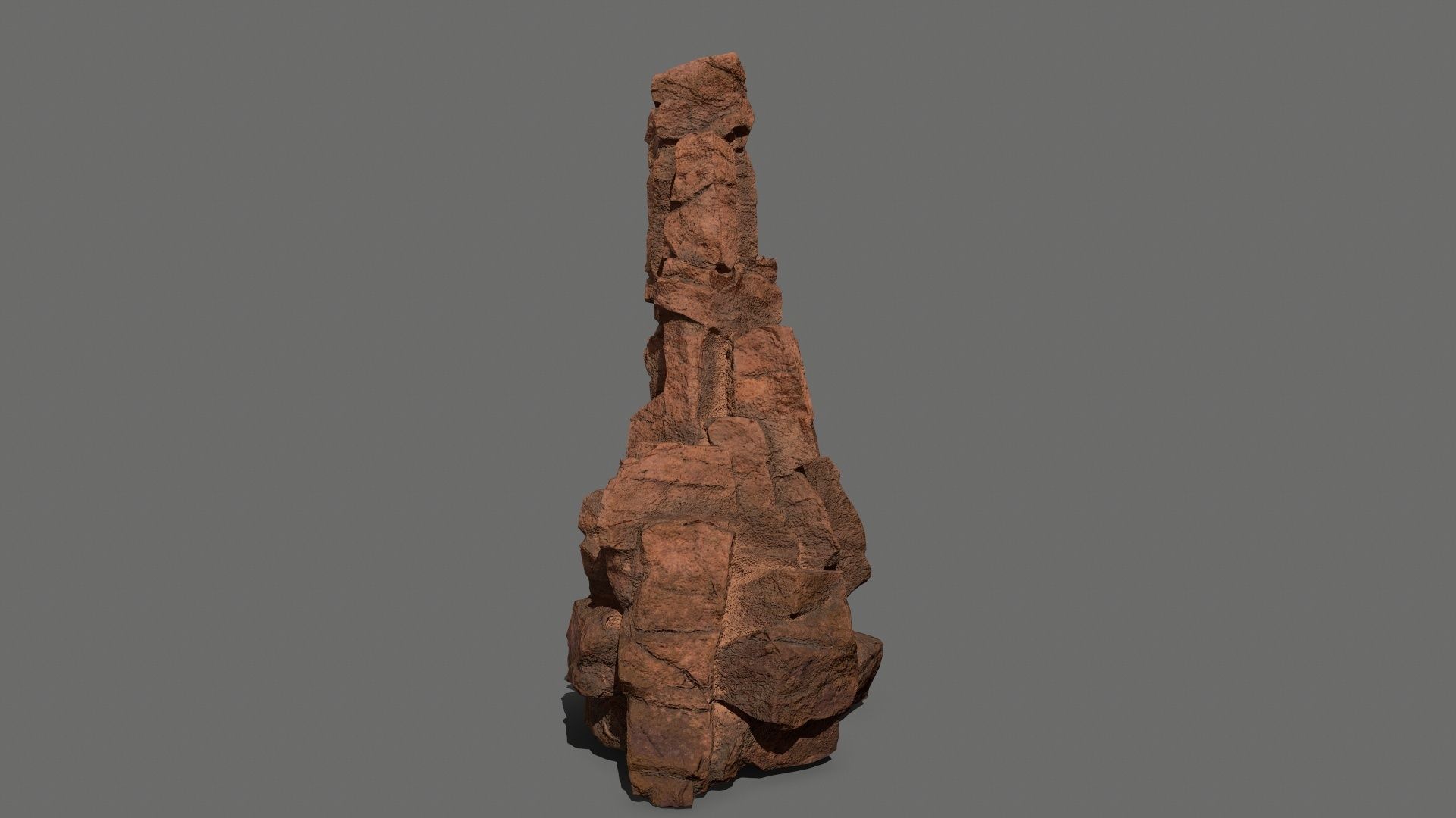 desert rocks Low-poly 3D model_16