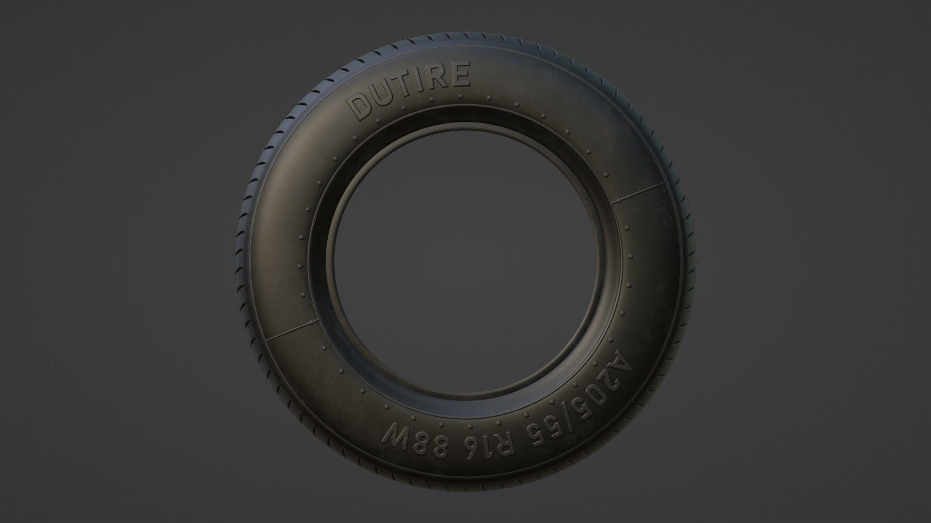 Basic Vehicle Tire DUTIRE A205 3D model_6
