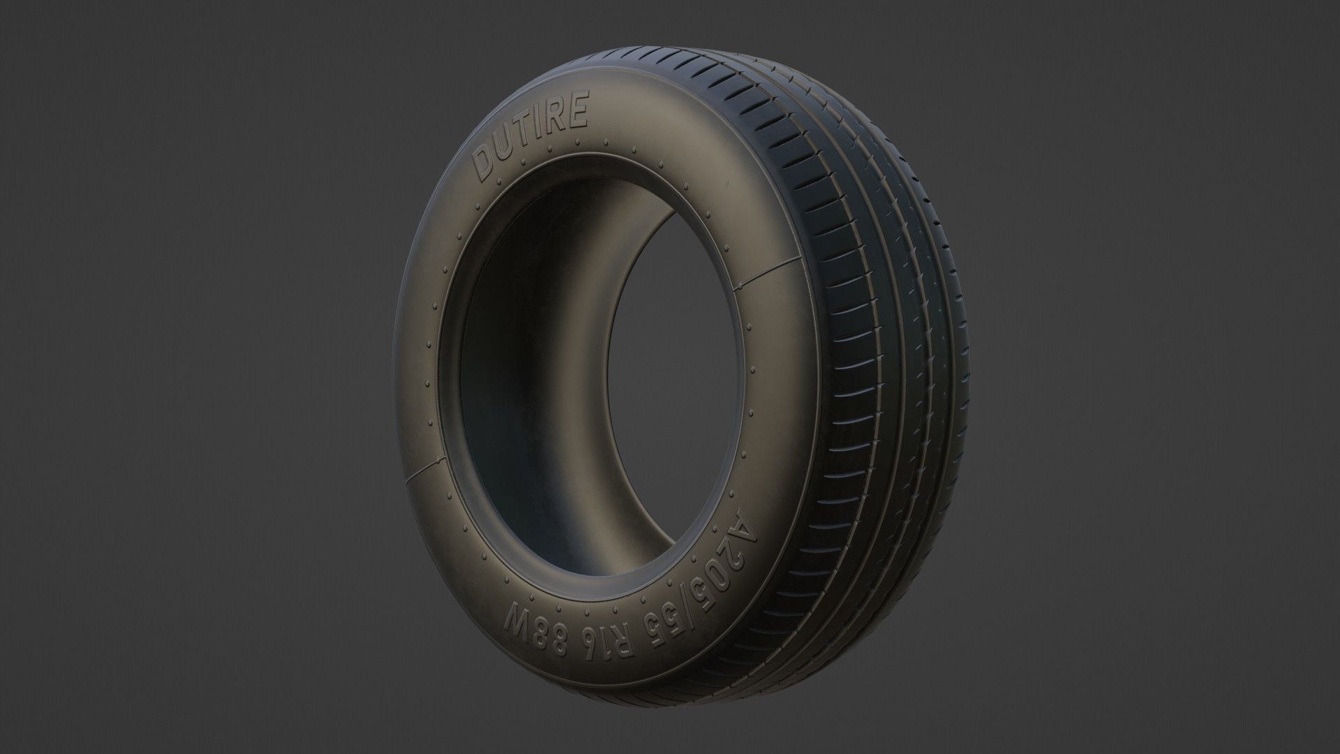 Basic Vehicle Tire DUTIRE A205 3D model_7