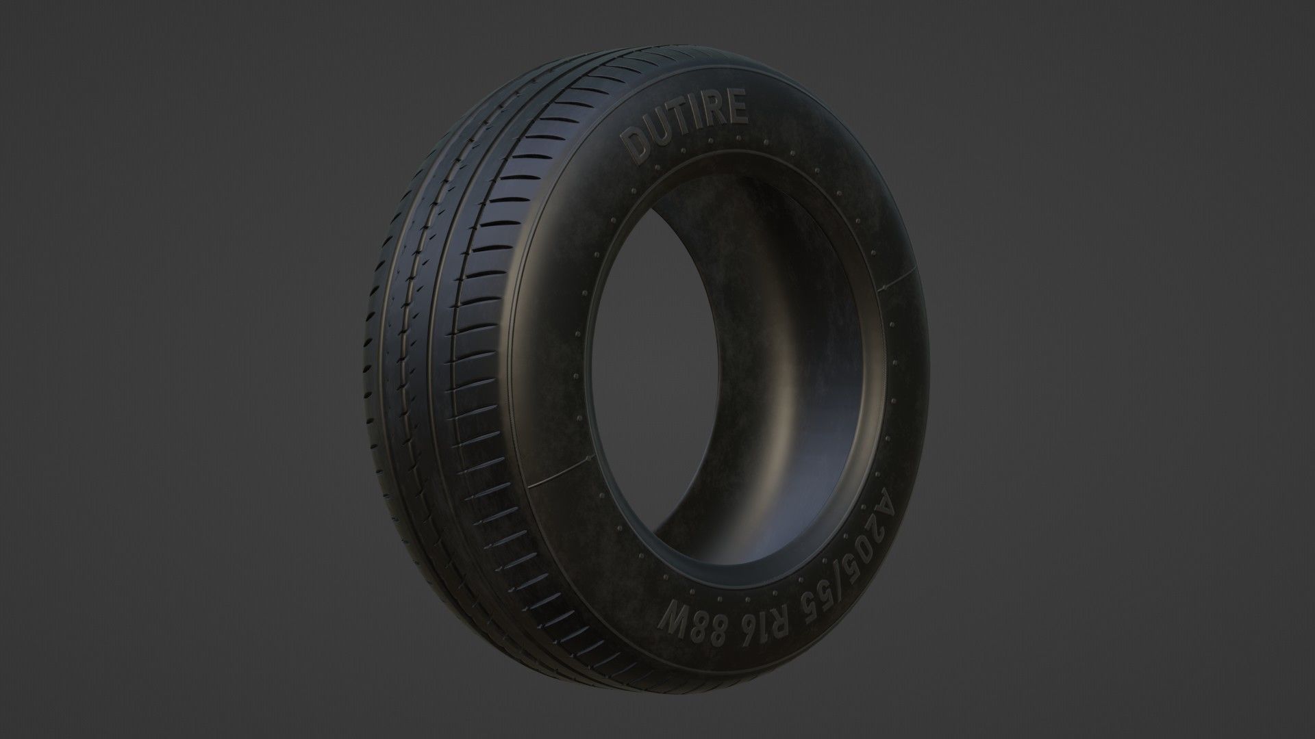 Basic Vehicle Tire DUTIRE A205 3D model_5