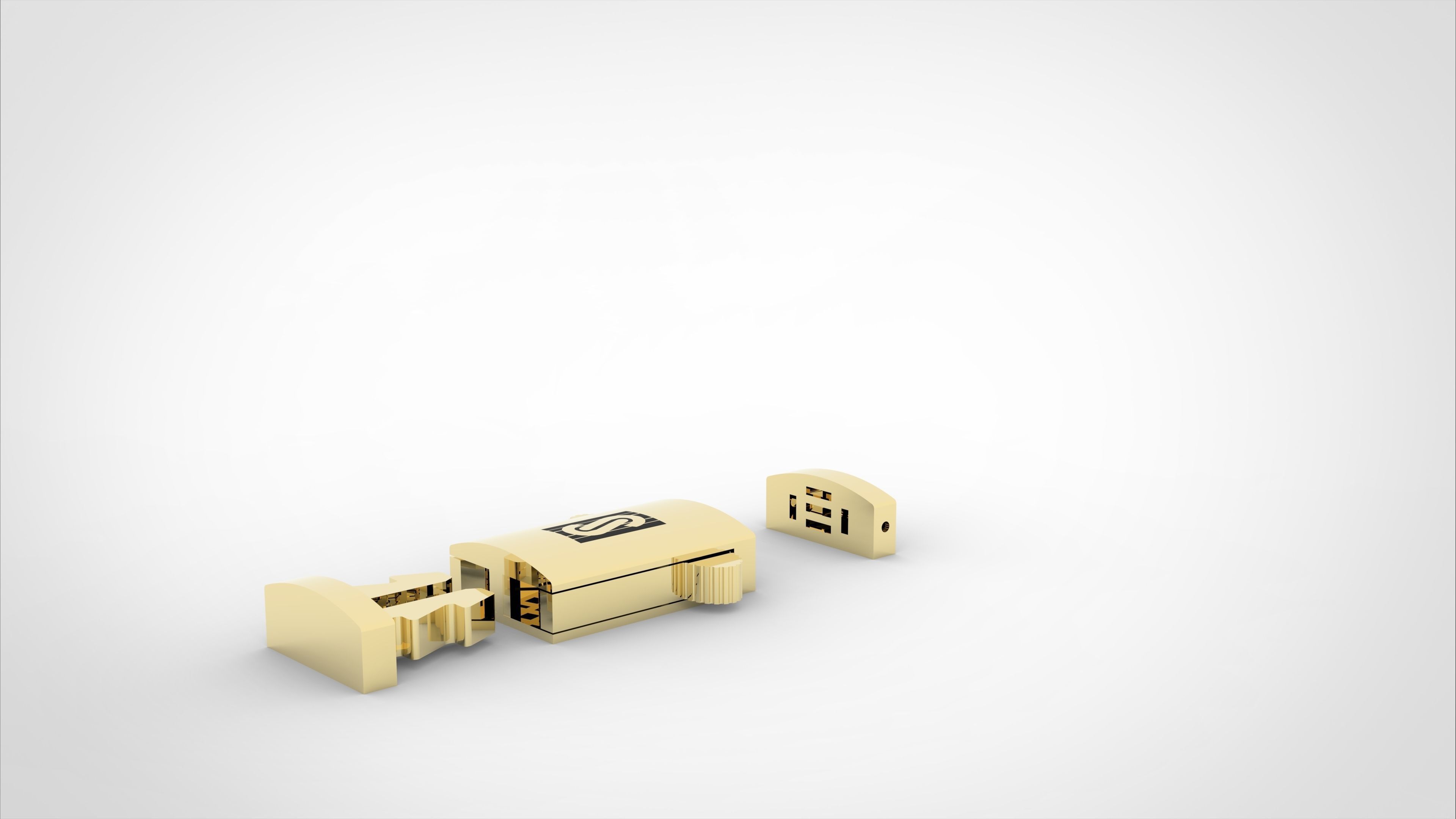 monaco box claps lock for cuban chain  3D print model_12