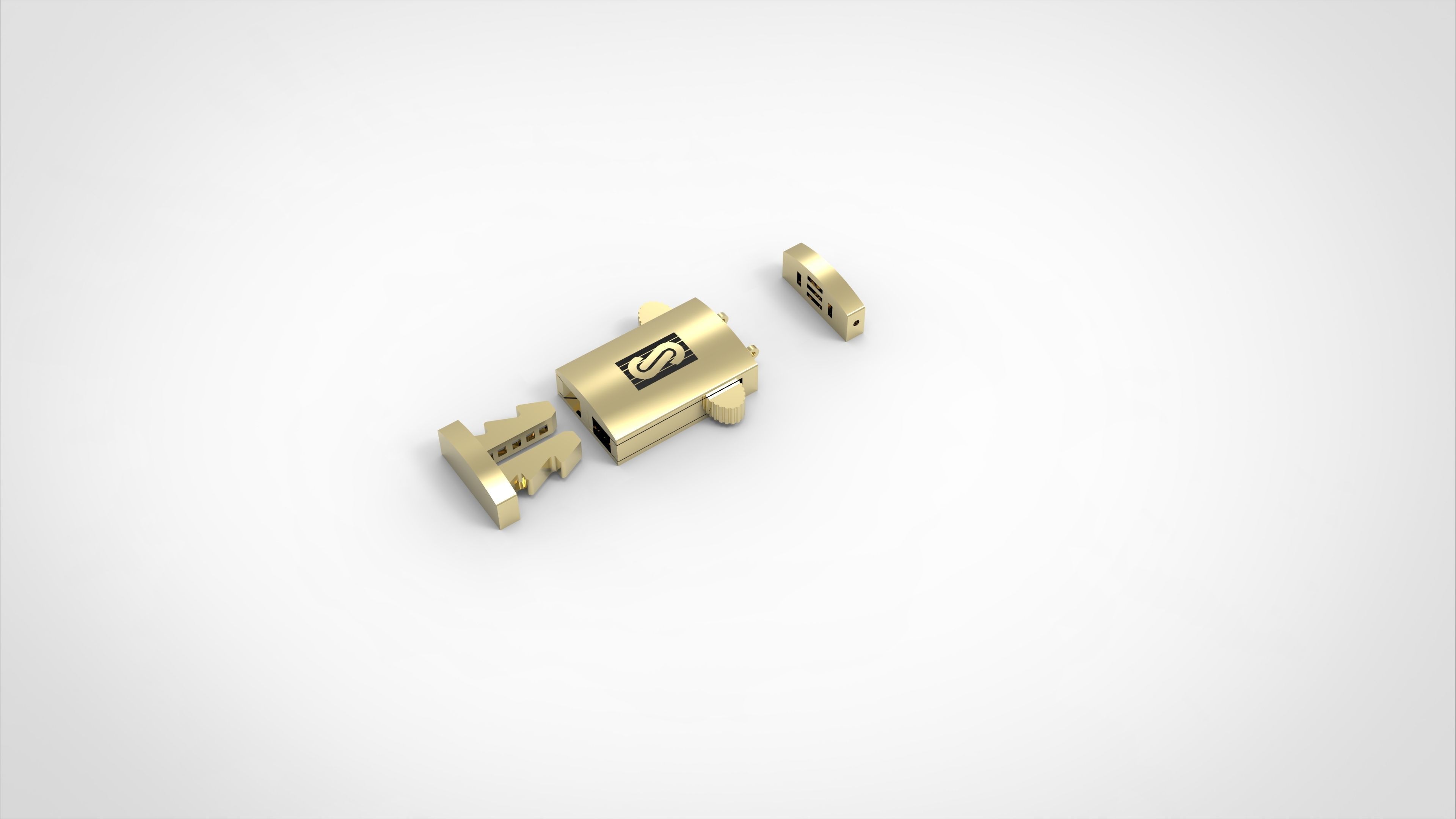 monaco box claps lock for cuban chain  3D print model_13