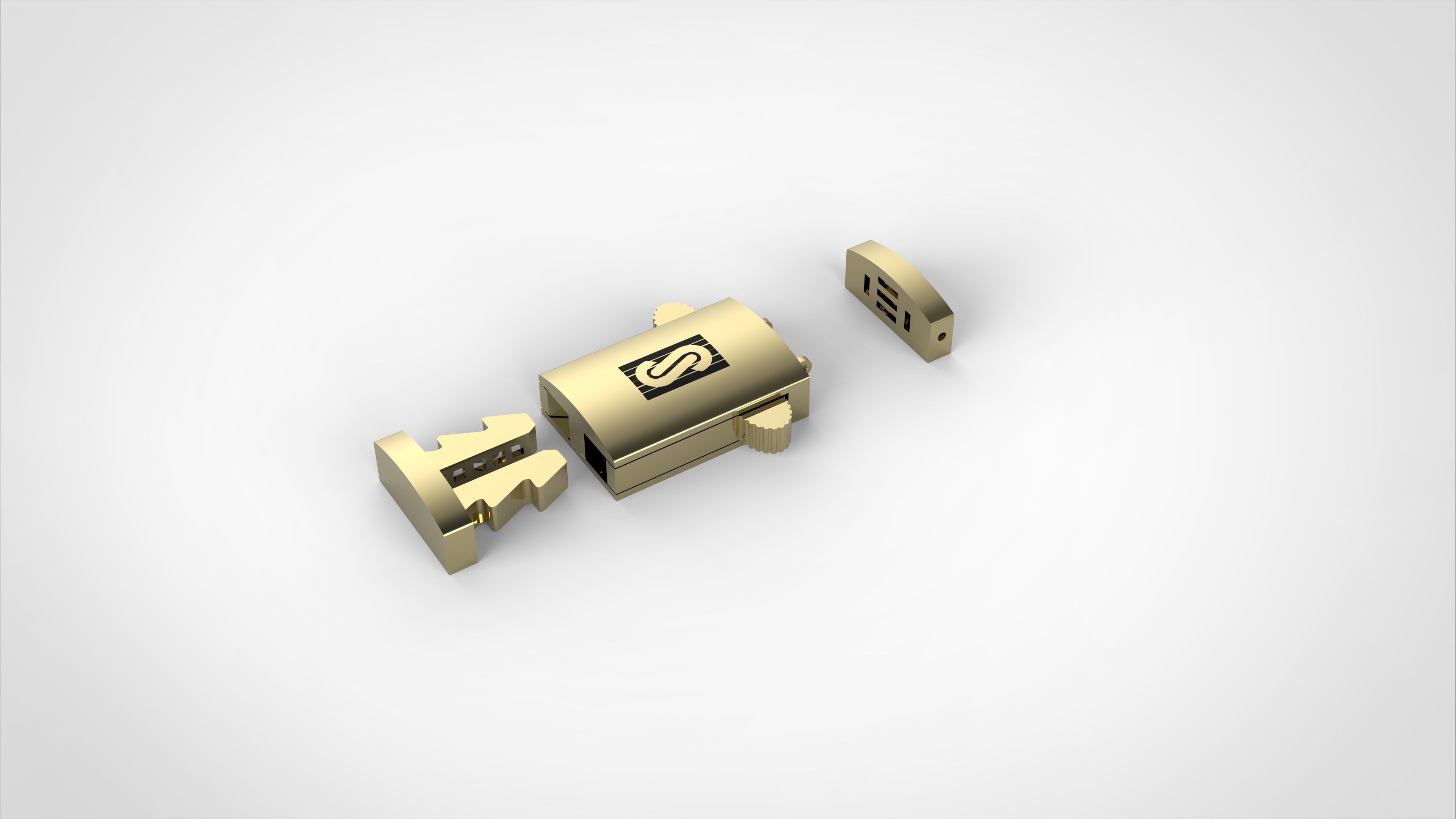 monaco box claps lock for cuban chain  3D print model_9